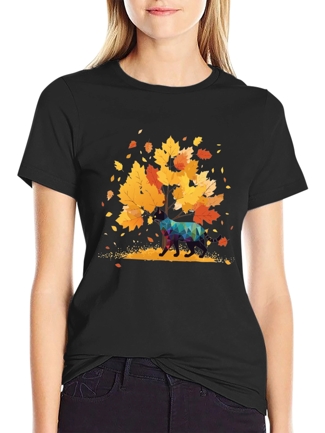 Autumn Deer Graphic Tee - Stylish Unisex T-Shirt