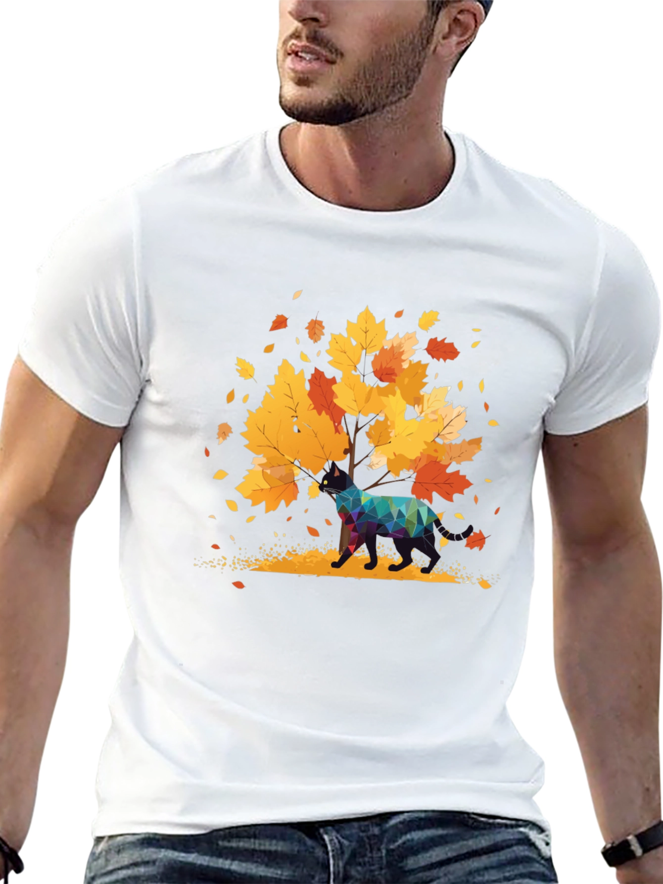 Autumn Deer Graphic Tee - Stylish Unisex T-Shirt