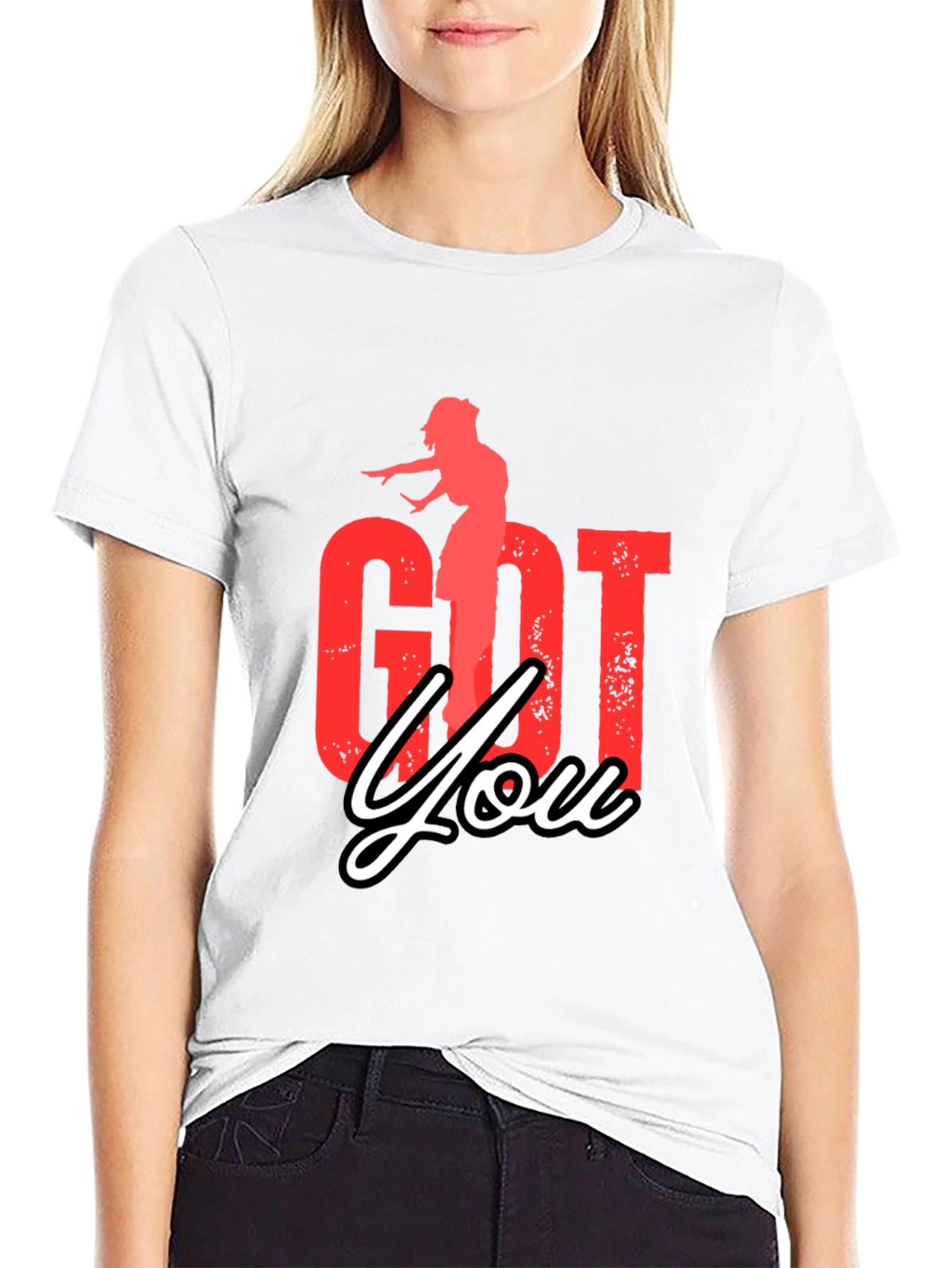 Got You Graphic Tee - Black Casual T-Shirt