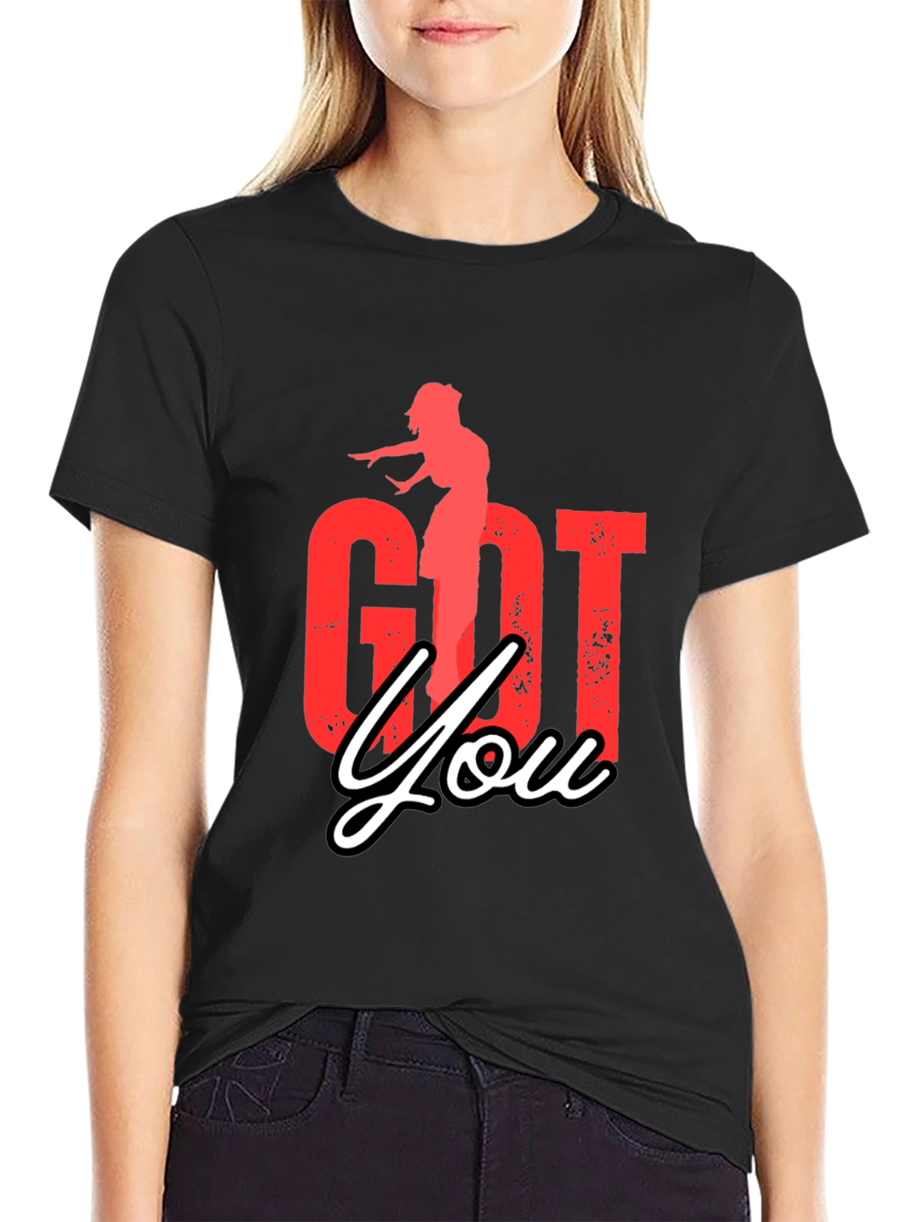 Got You Graphic Tee - Black Casual T-Shirt