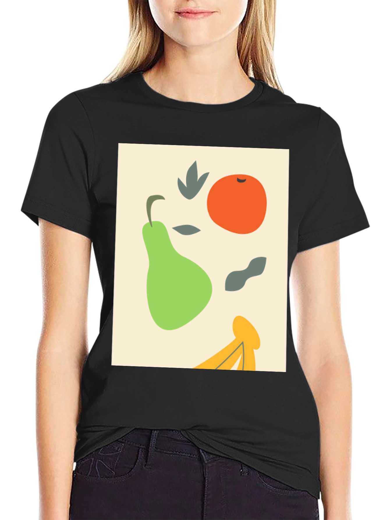 Abstract Fruit Graphic Tee