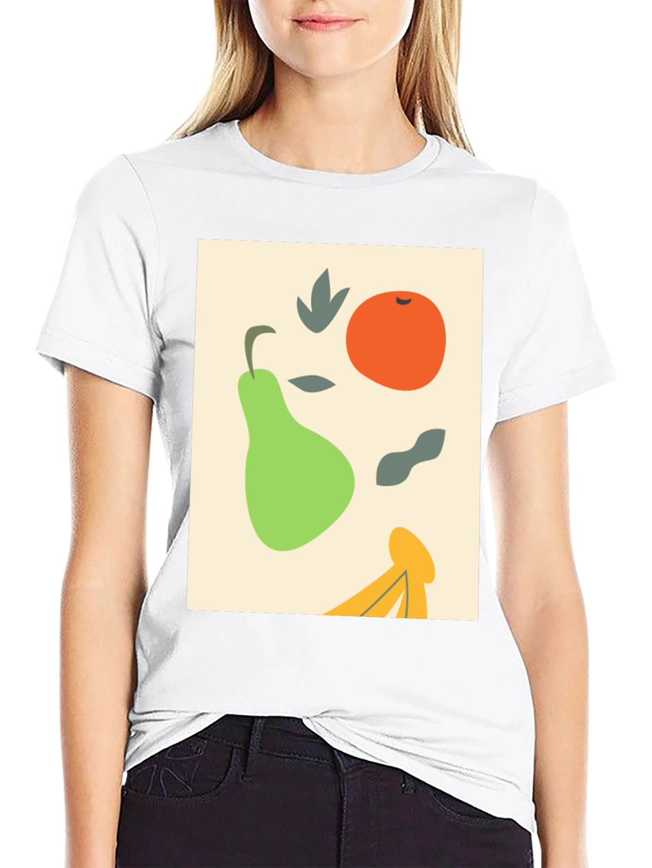 Abstract Fruit Graphic Tee