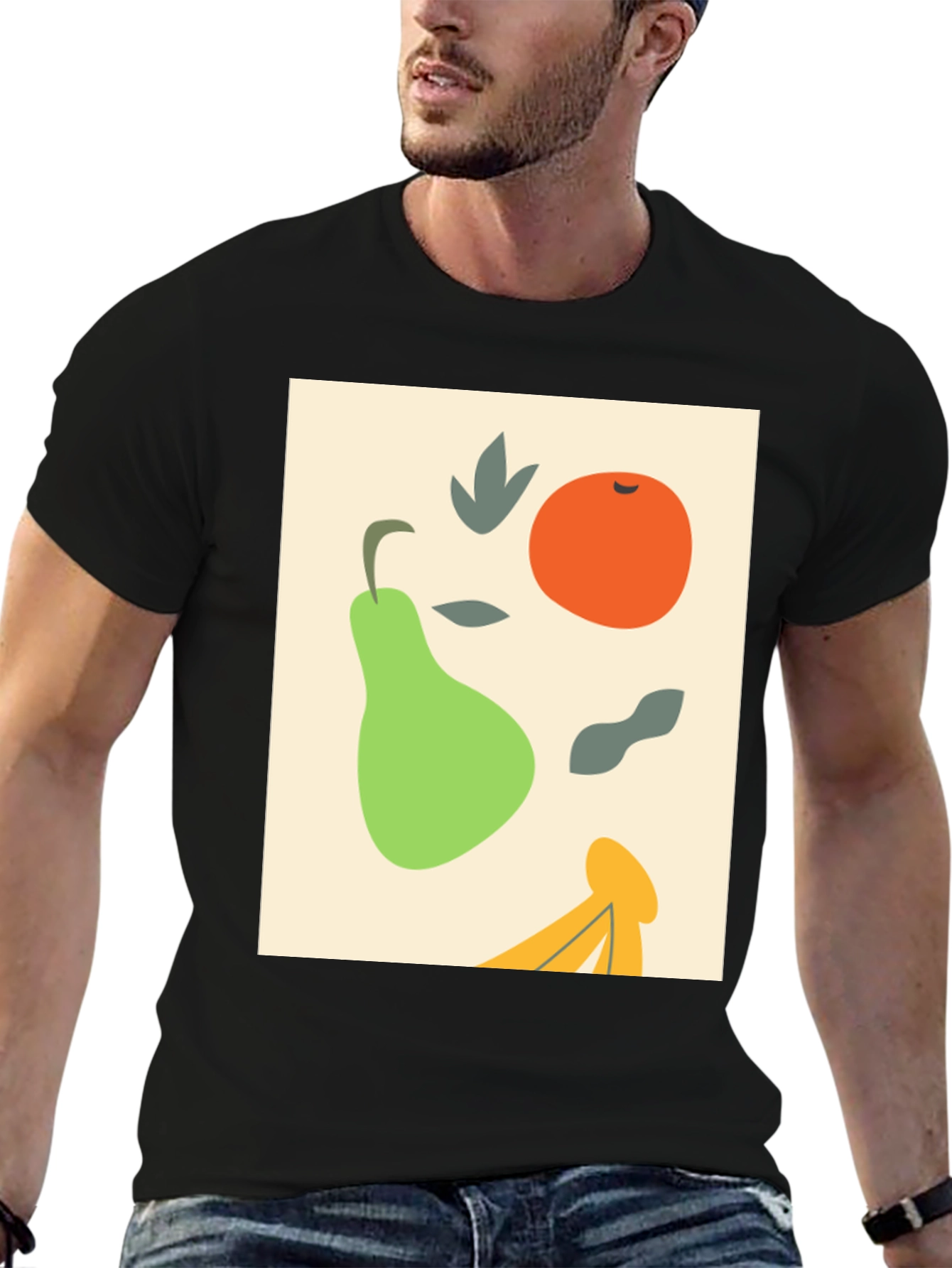 Abstract Fruit Graphic Tee