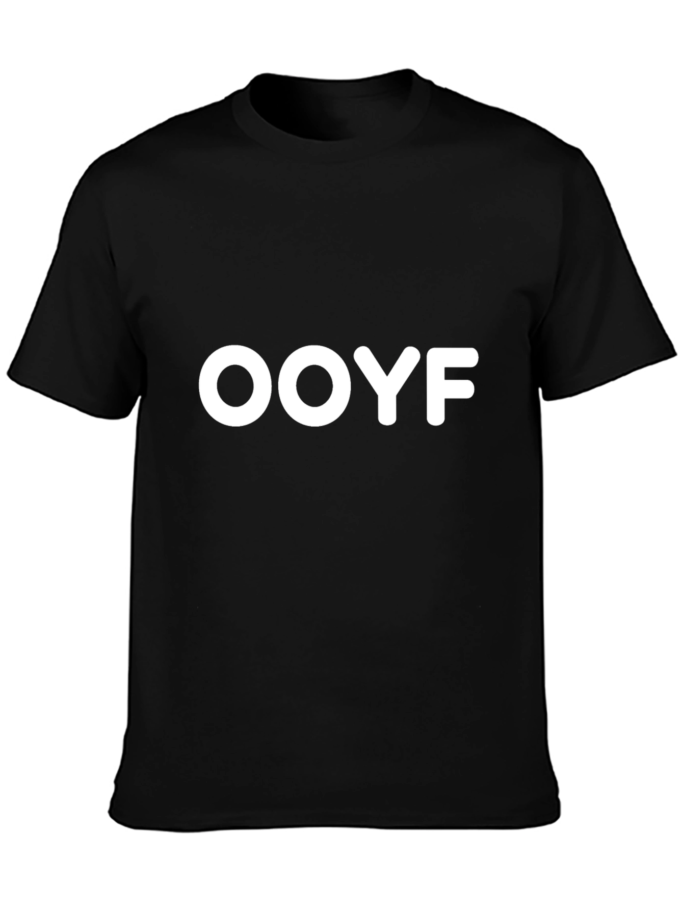 Ooyf Black Graphic T-Shirt - Modern Casual Wear