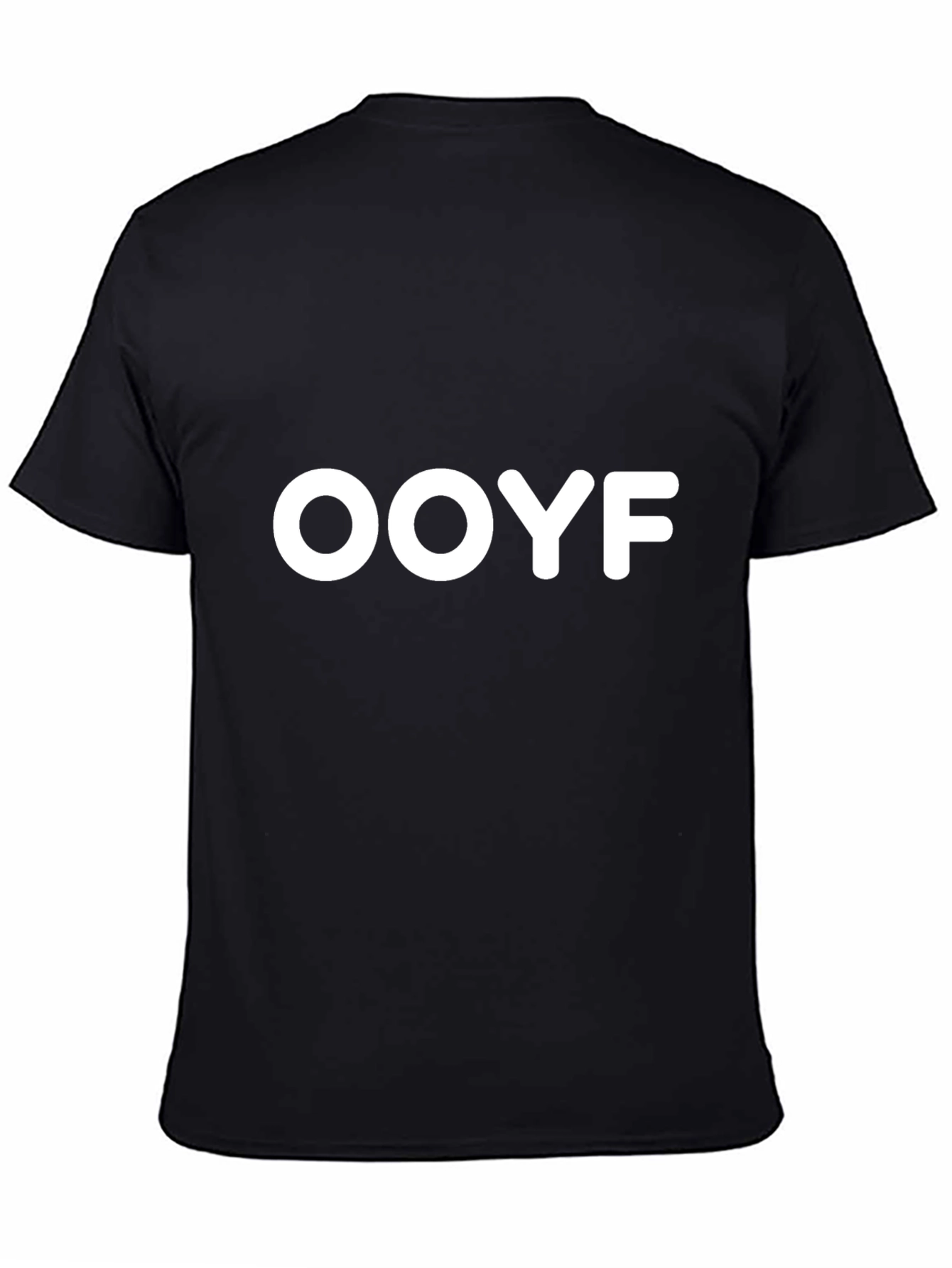 Ooyf Black Graphic T-Shirt - Modern Casual Wear