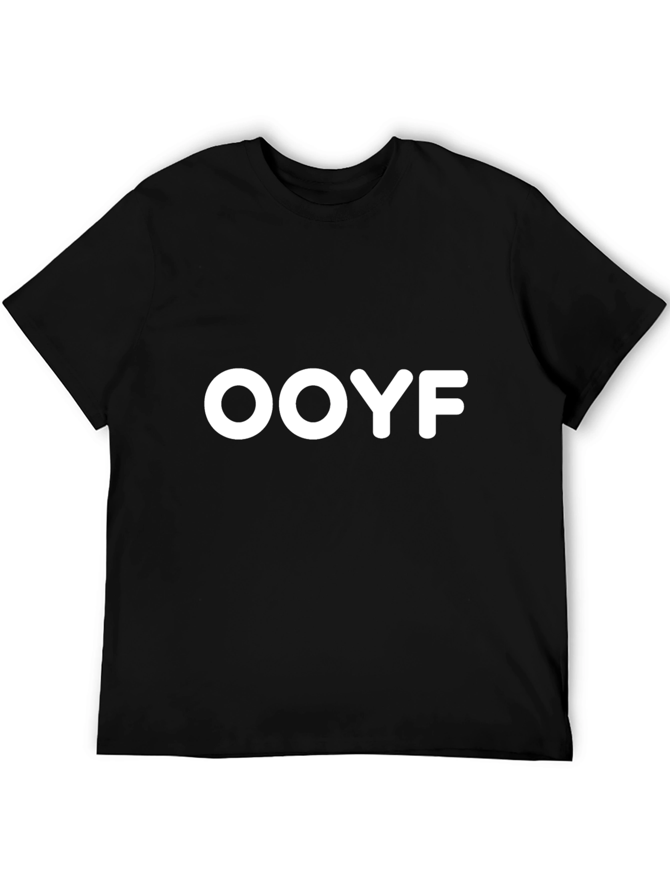 Ooyf Black Graphic T-Shirt - Modern Casual Wear