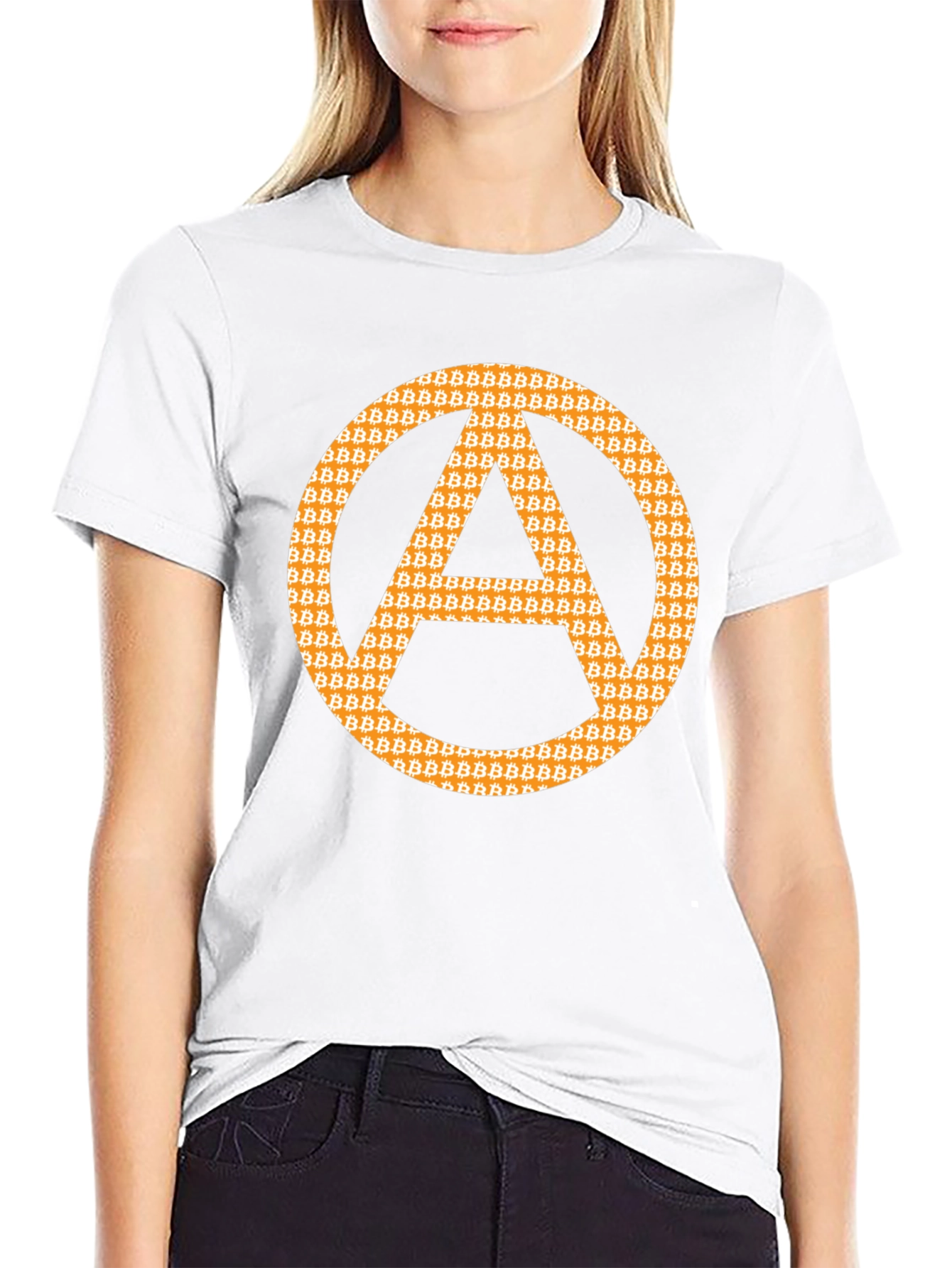 Bitcoin Anarchy Symbol Graphic Tee