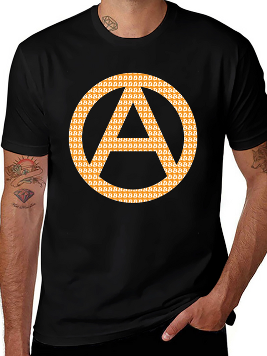 Bitcoin Anarchy Symbol Graphic Tee
