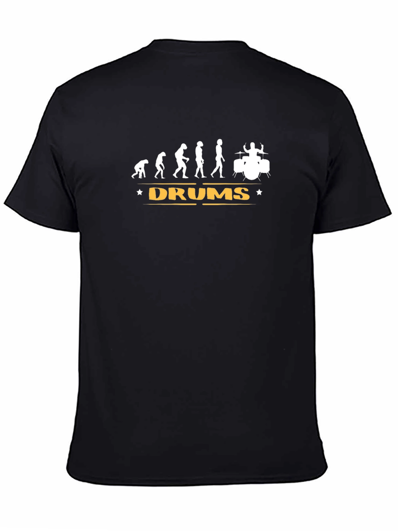 Evolution of Drums T-Shirt - Black Cotton Tee