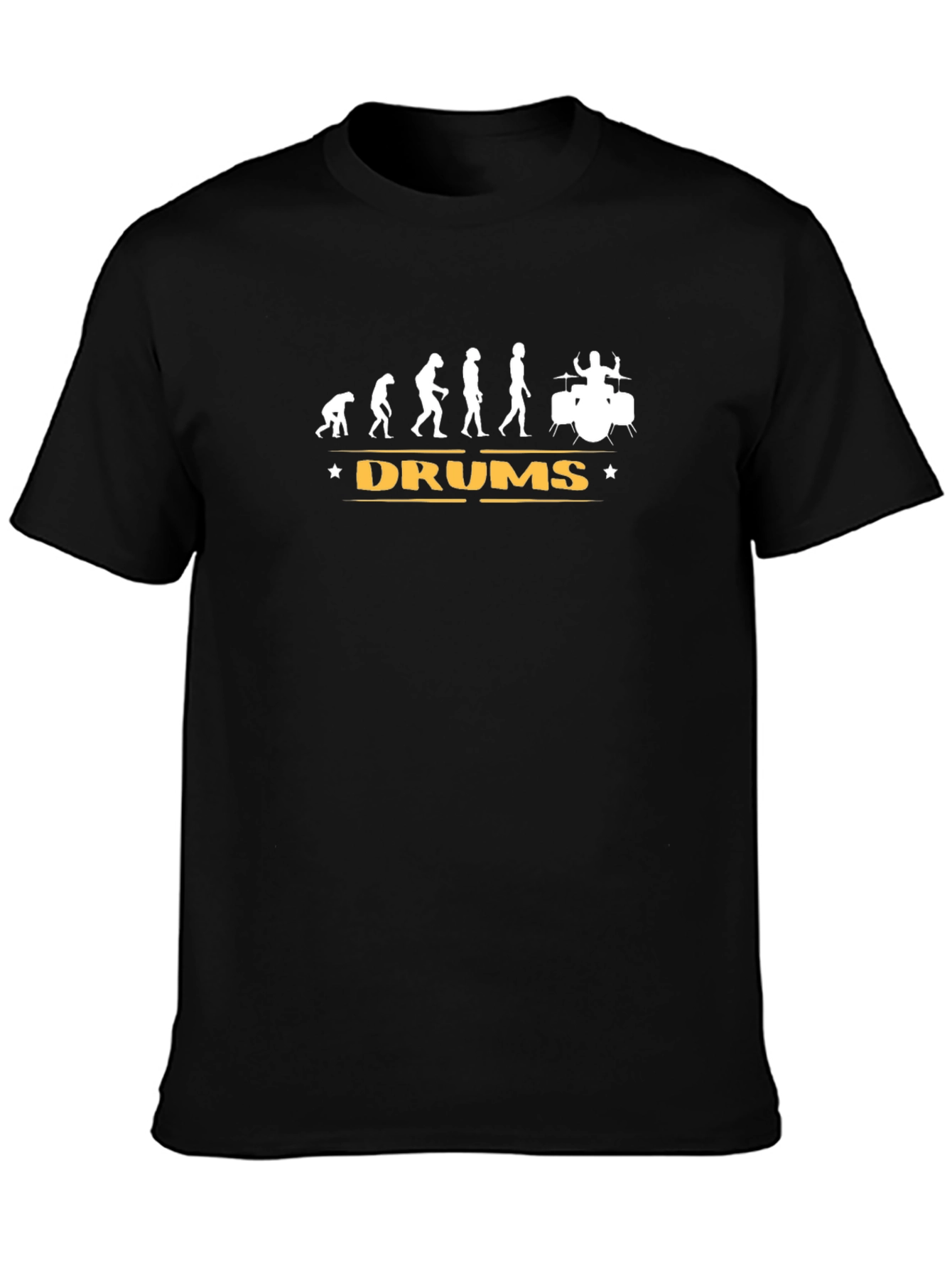 Evolution of Drums T-Shirt - Black Cotton Tee