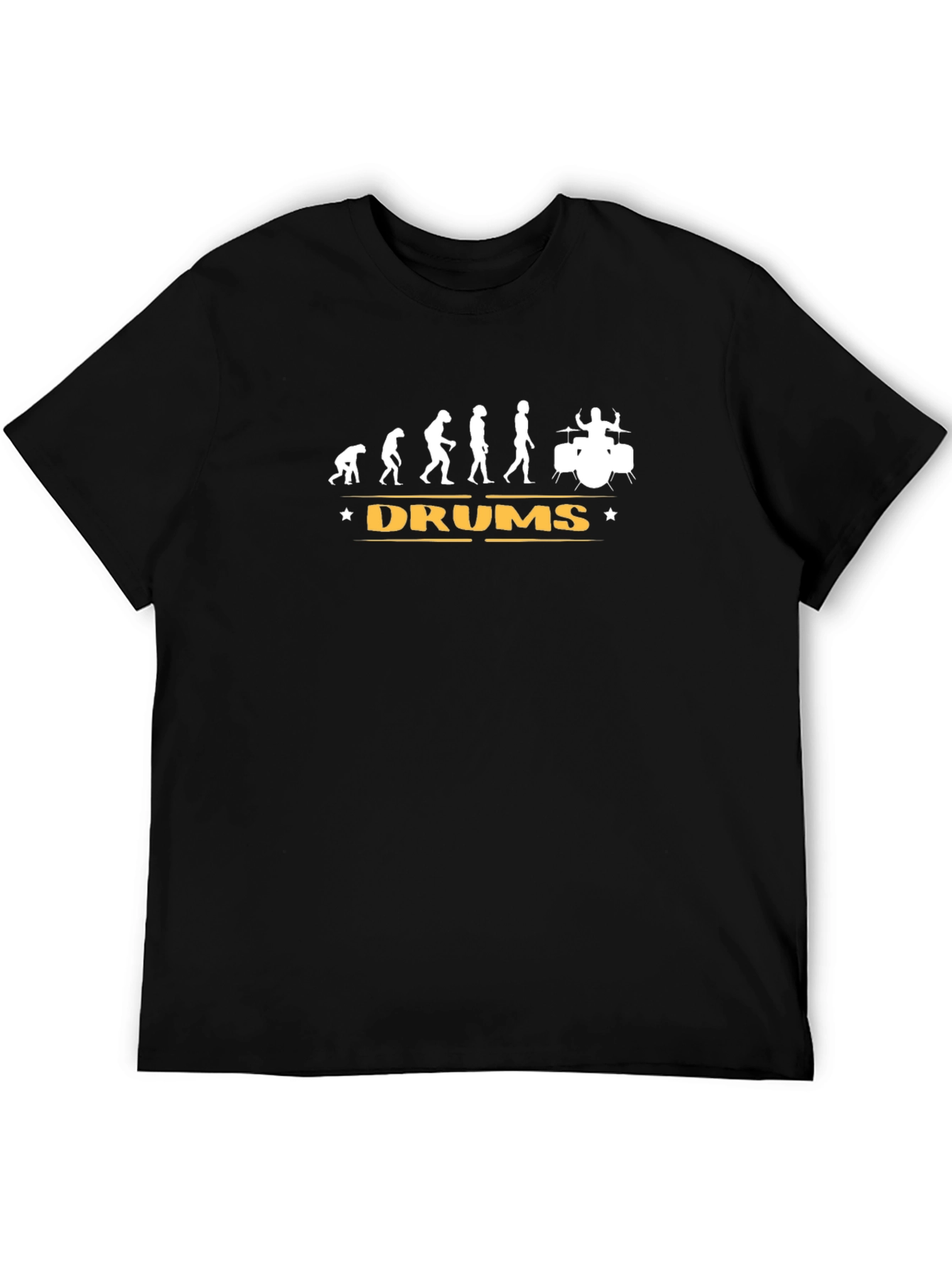 Evolution of Drums T-Shirt - Black Cotton Tee