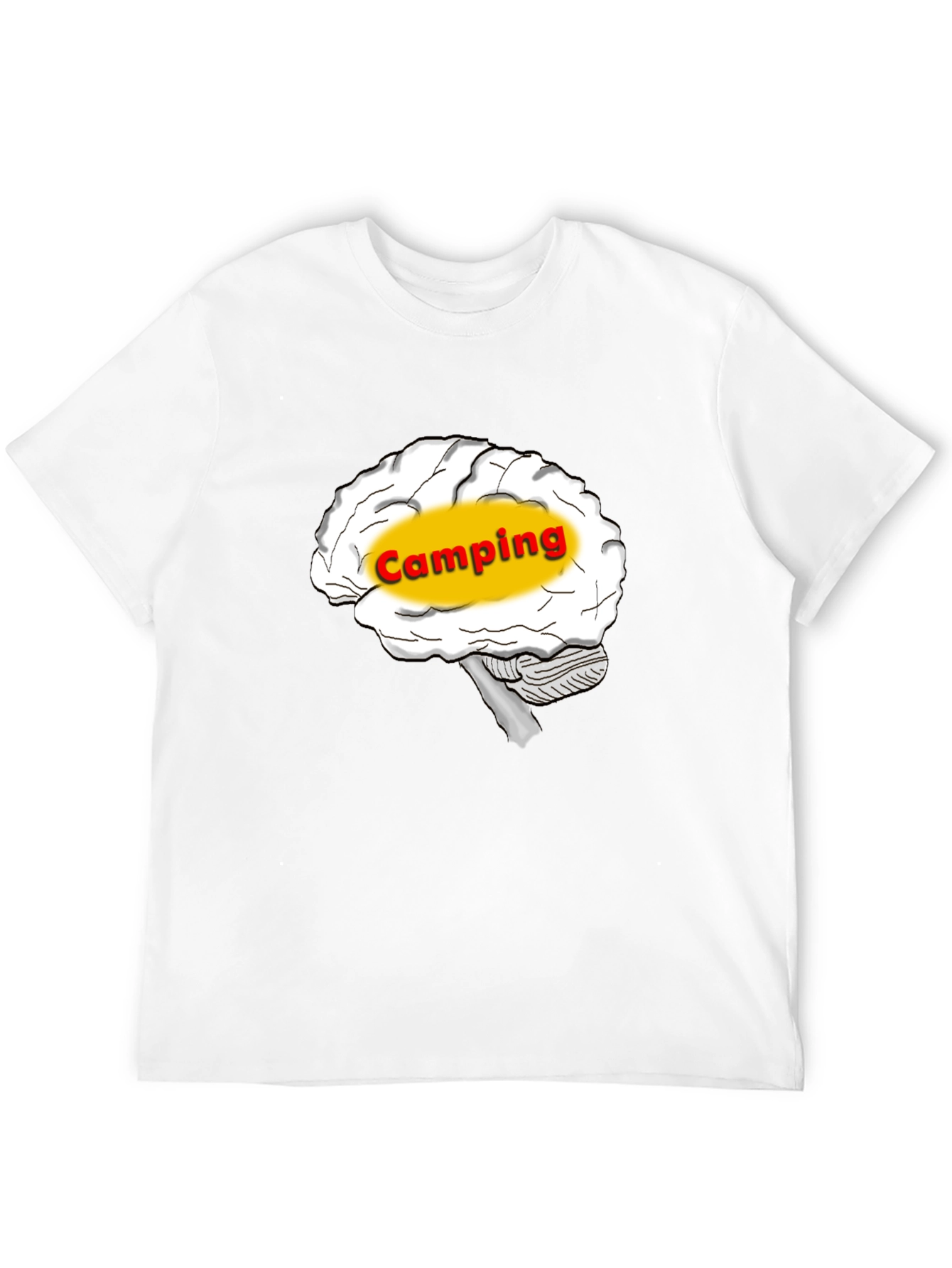 Camping Brain T-Shirt - Outdoor Adventure Tee
