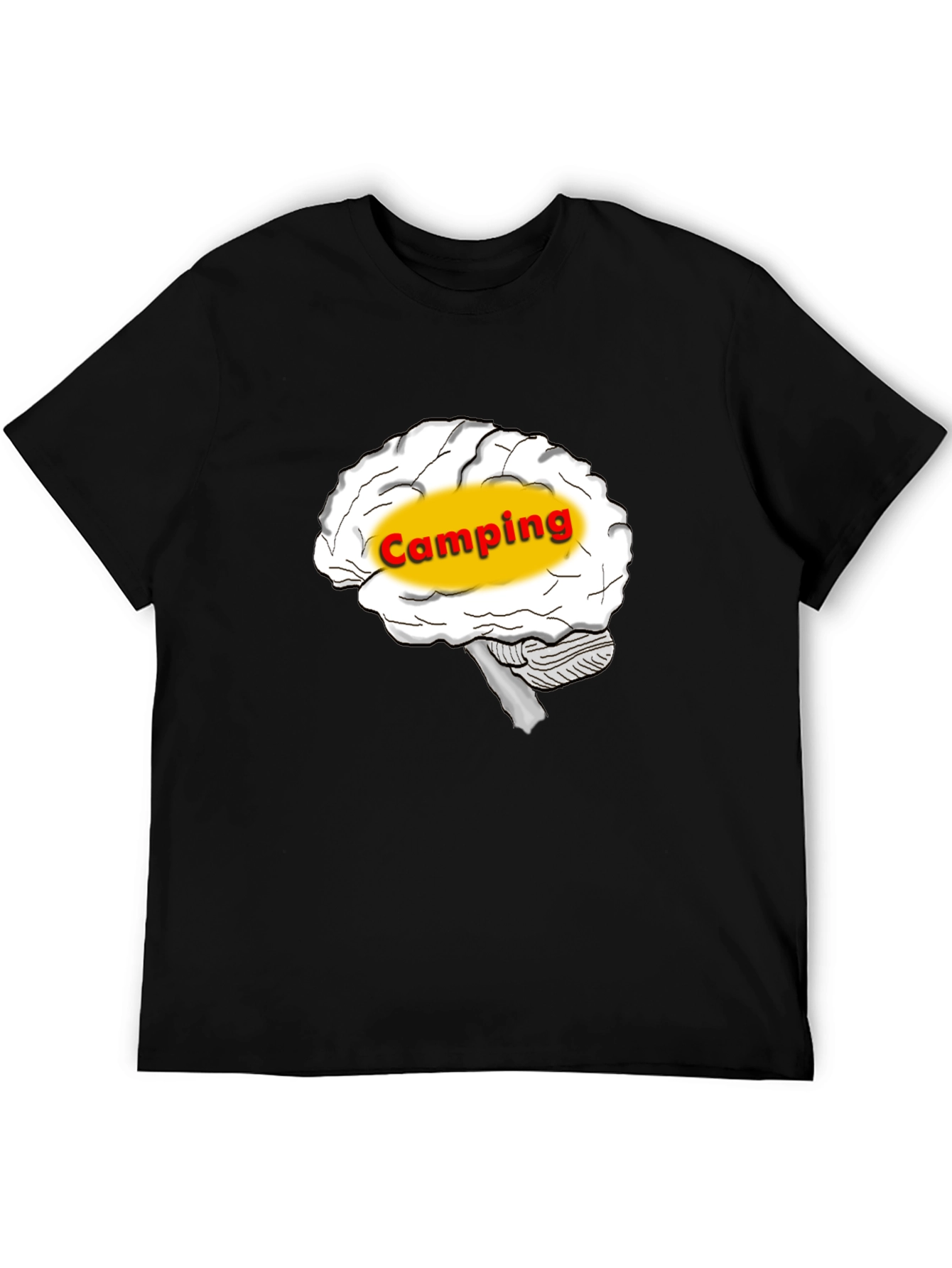 Camping Brain T-Shirt - Outdoor Adventure Tee
