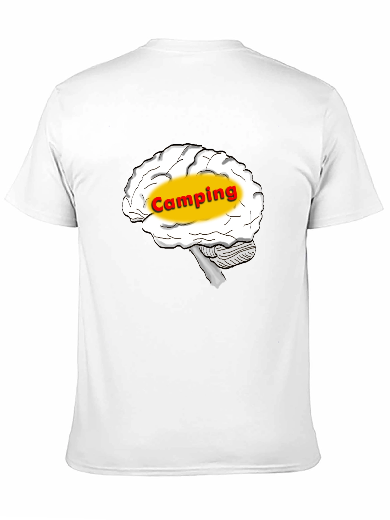 Camping Brain T-Shirt - Outdoor Adventure Tee
