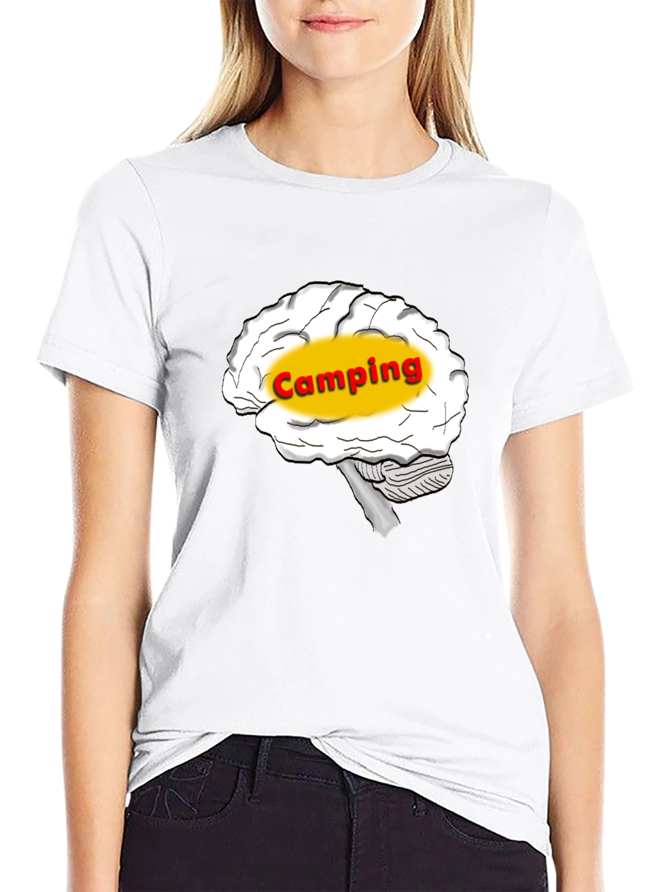 Camping Brain T-Shirt - Outdoor Adventure Tee