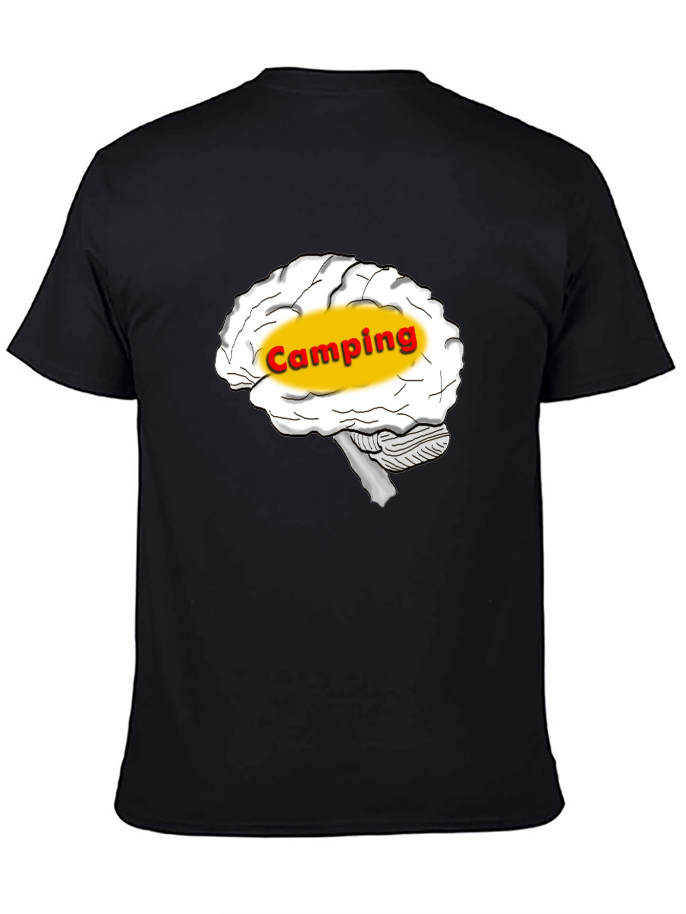 Camping Brain T-Shirt - Outdoor Adventure Tee