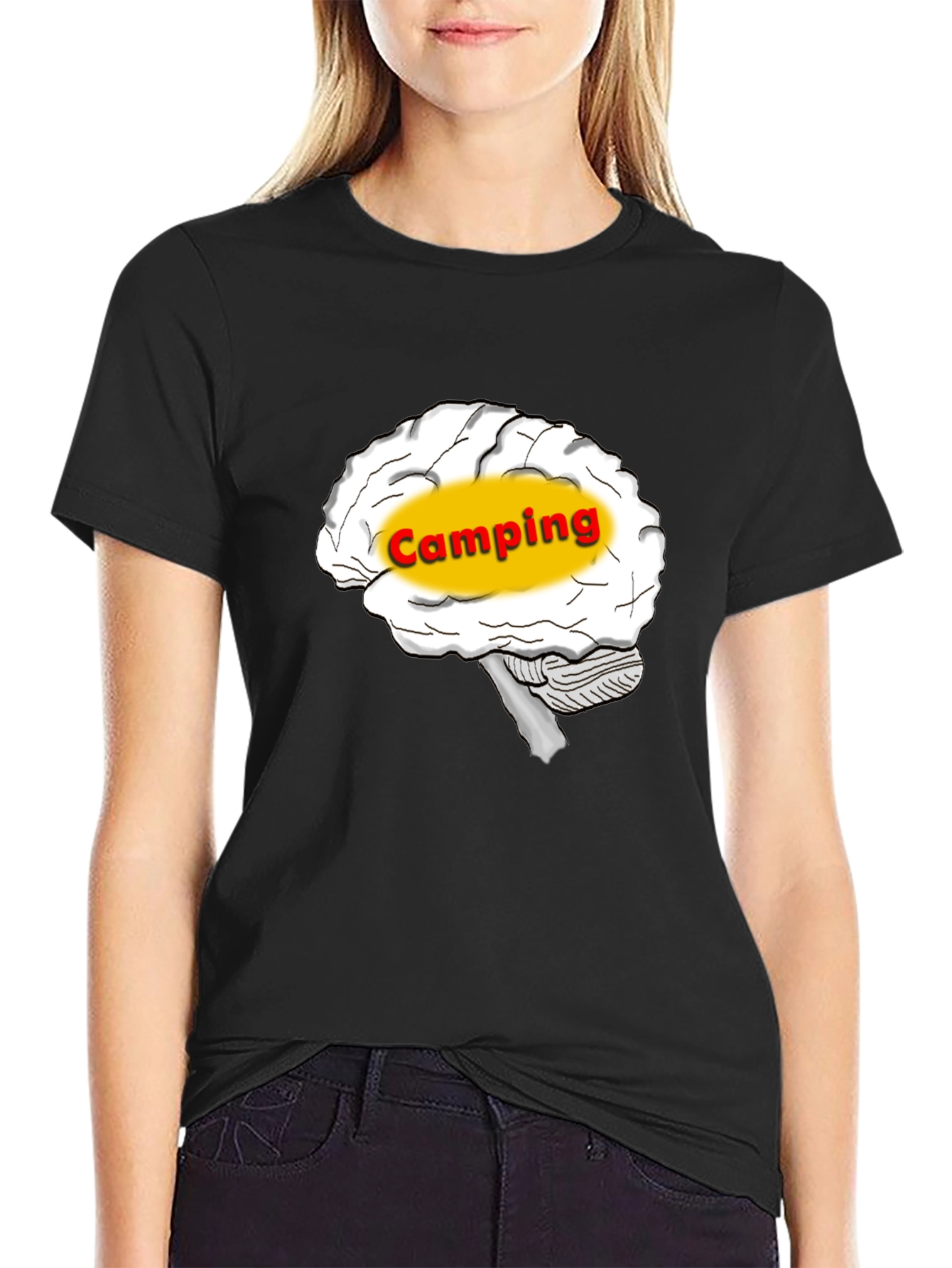 Camping Brain T-Shirt - Outdoor Adventure Tee