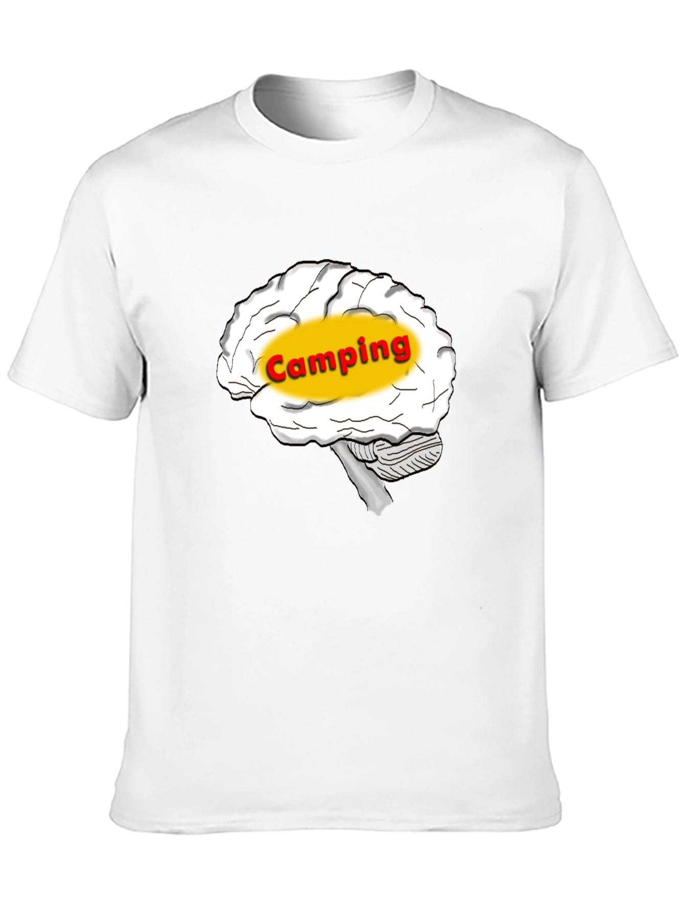 Camping Brain T-Shirt - Outdoor Adventure Tee