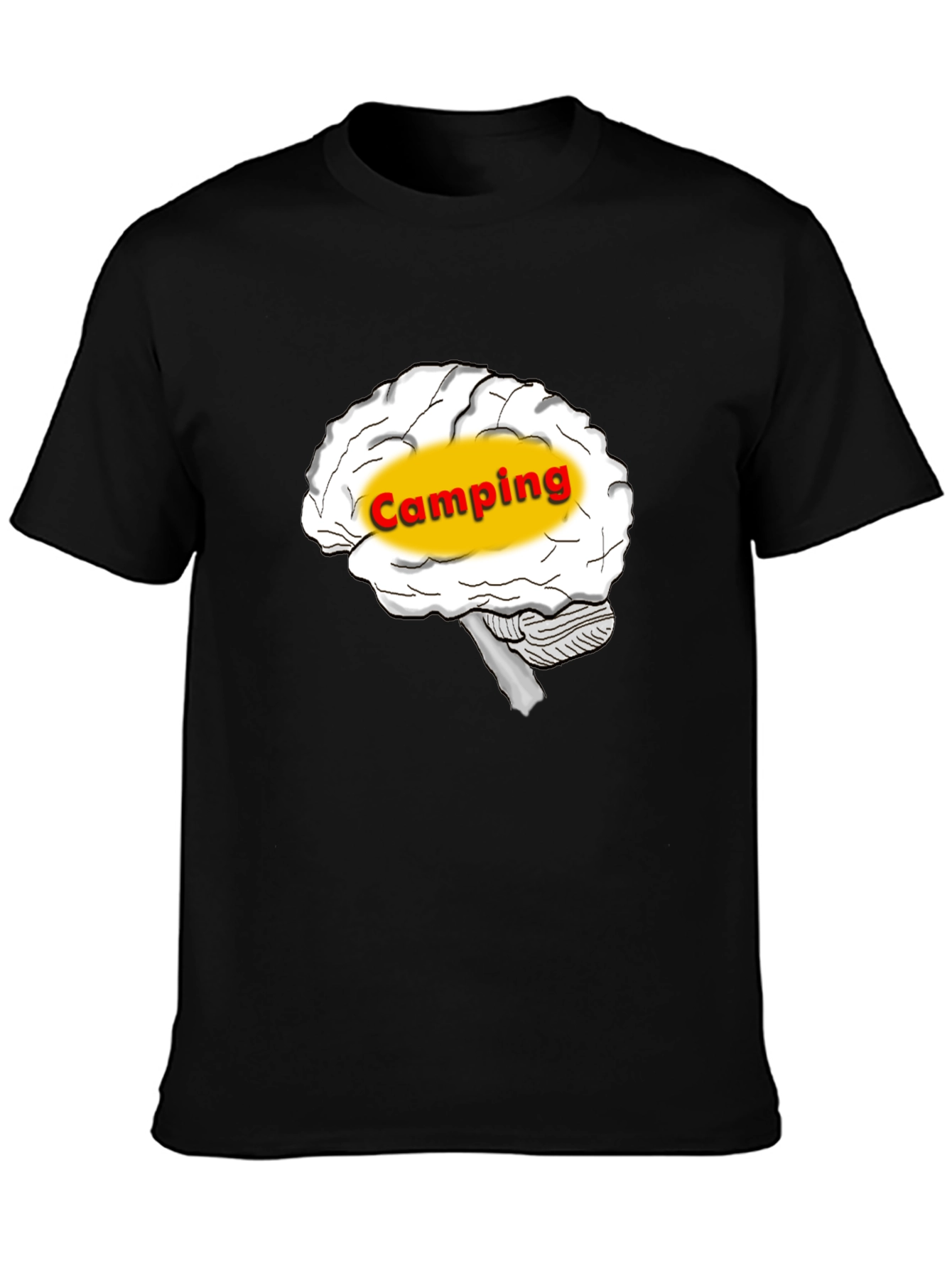 Camping Brain T-Shirt - Outdoor Adventure Tee