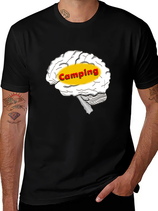 Camping Brain T-Shirt - Outdoor Adventure Tee