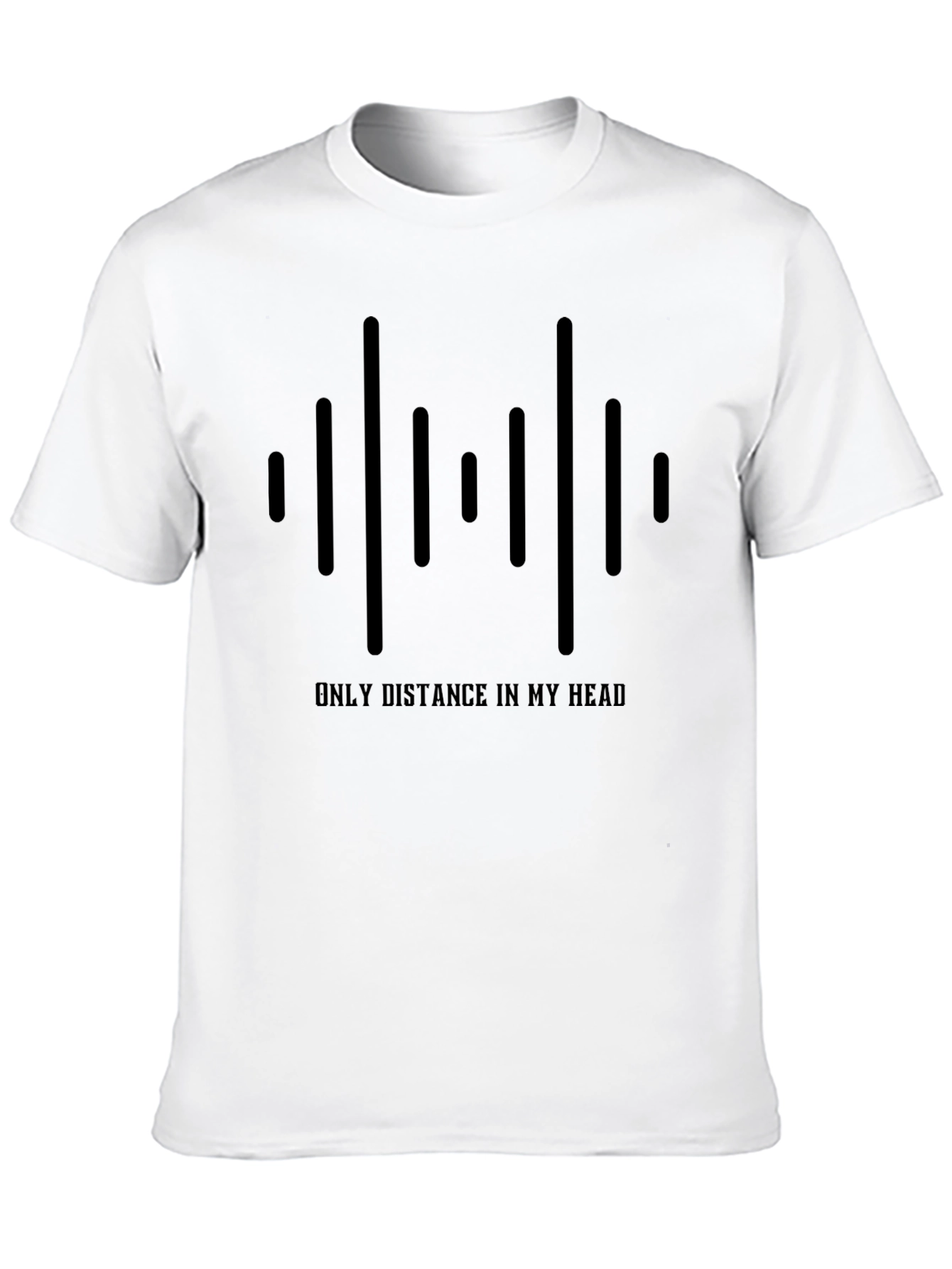 Distance in My Head Graphic Tee - Black
