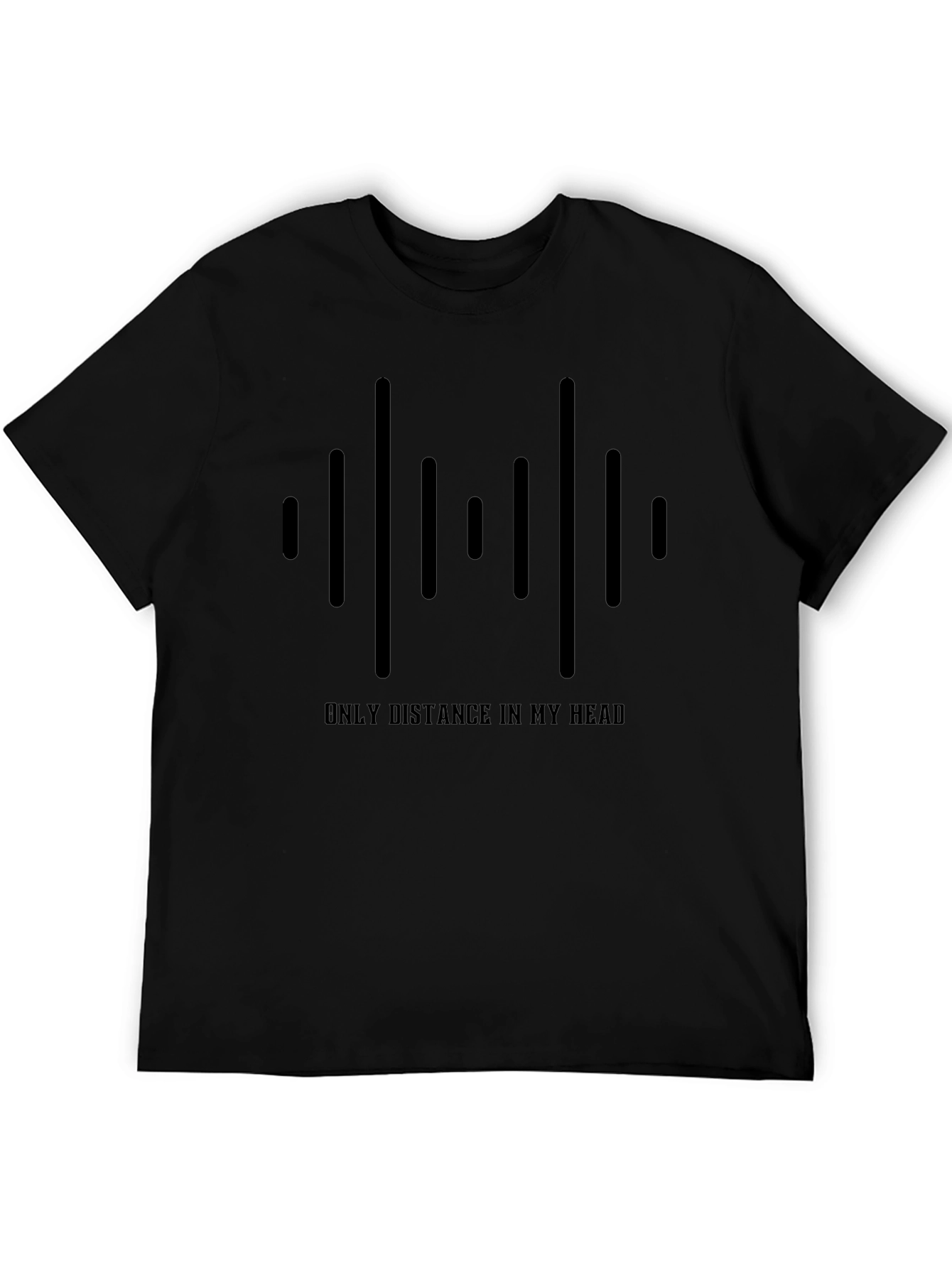 Distance in My Head Graphic Tee - Black