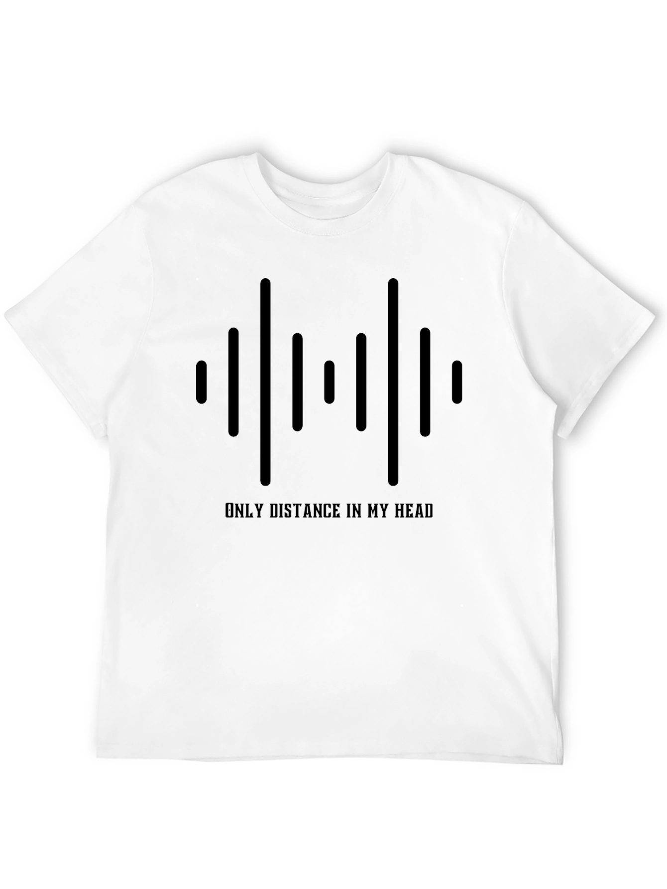 Distance in My Head Graphic Tee - Black