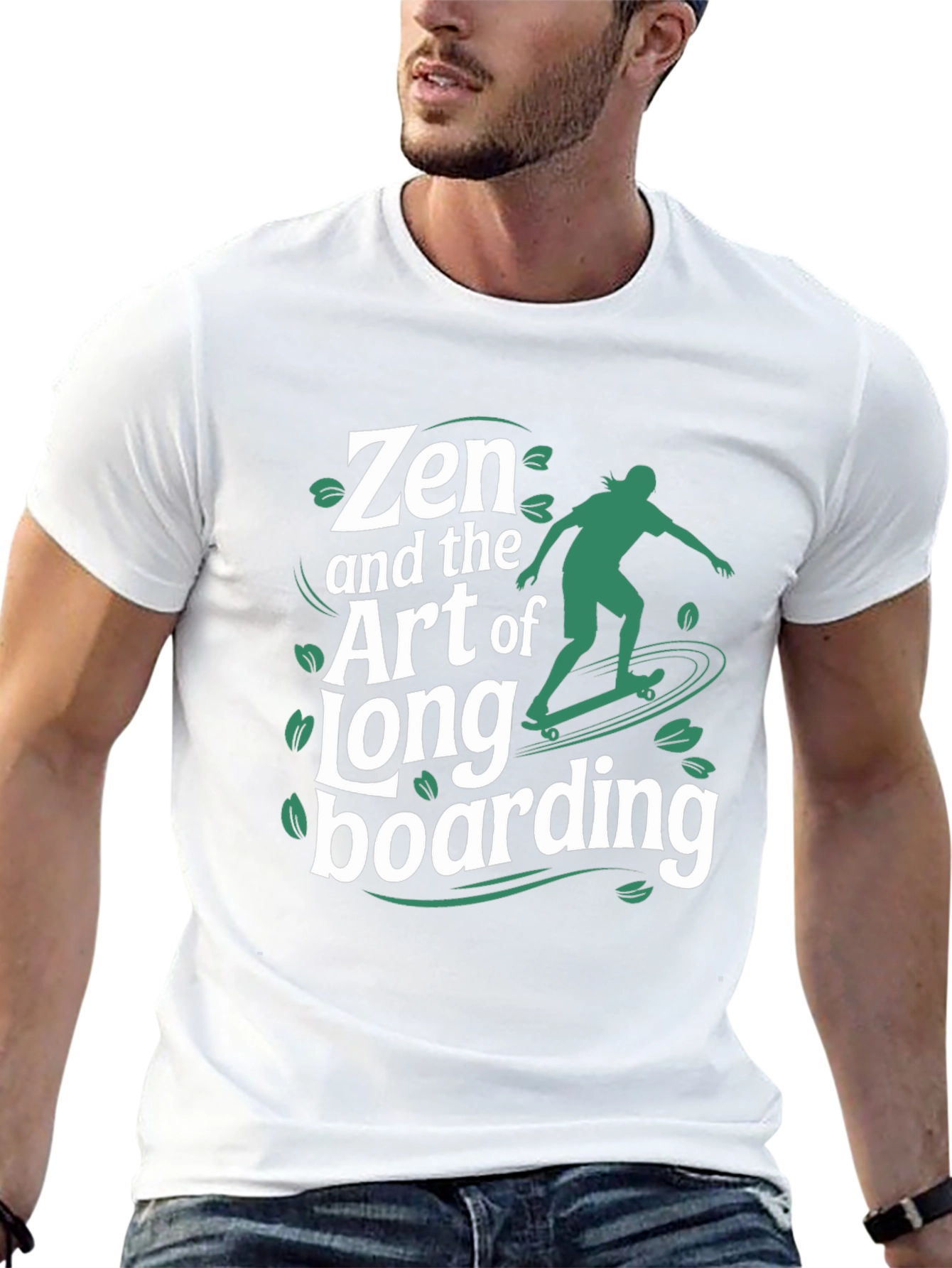 Zen & the Art of Longboarding Graphic T-Shirt