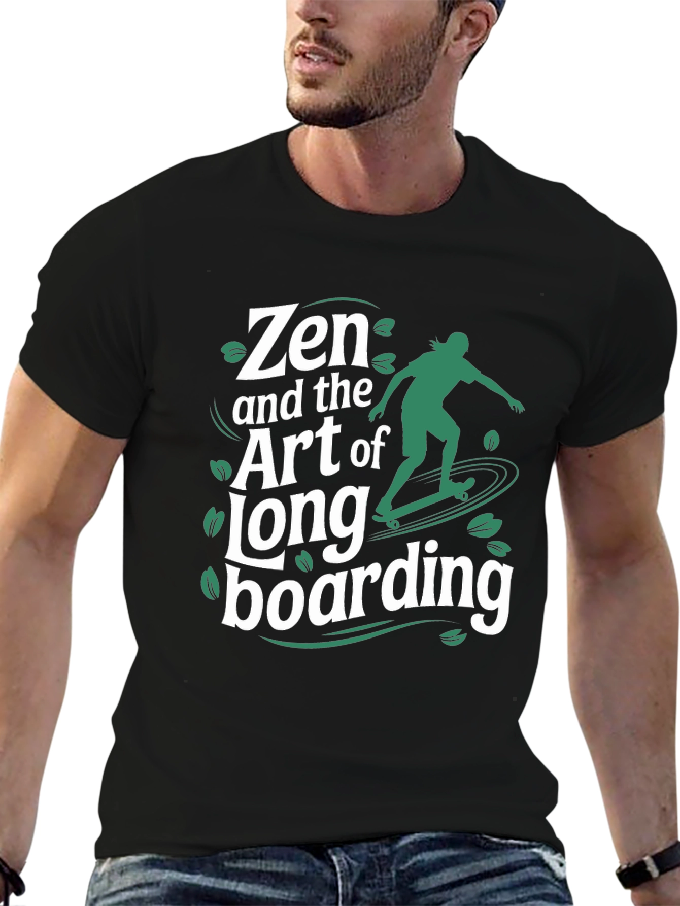 Zen & the Art of Longboarding Graphic T-Shirt
