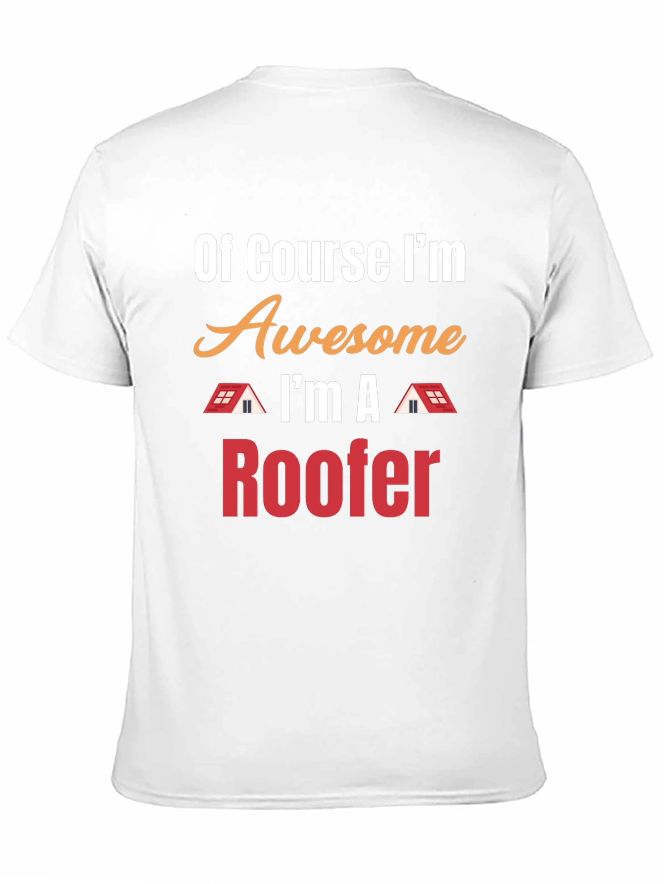 Awesome Roofer T-Shirt - Black Cotton Tee