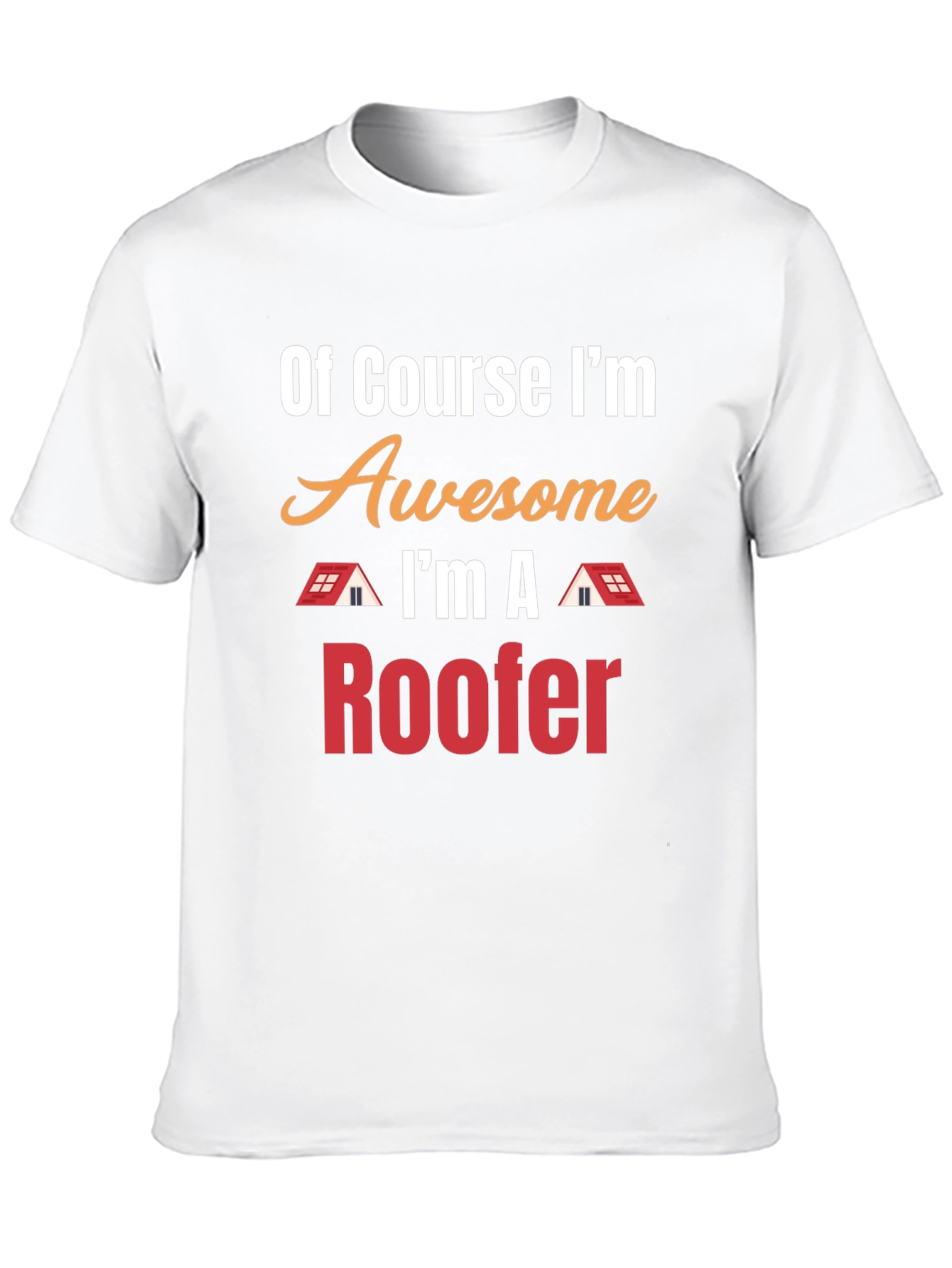 Awesome Roofer T-Shirt - Black Cotton Tee