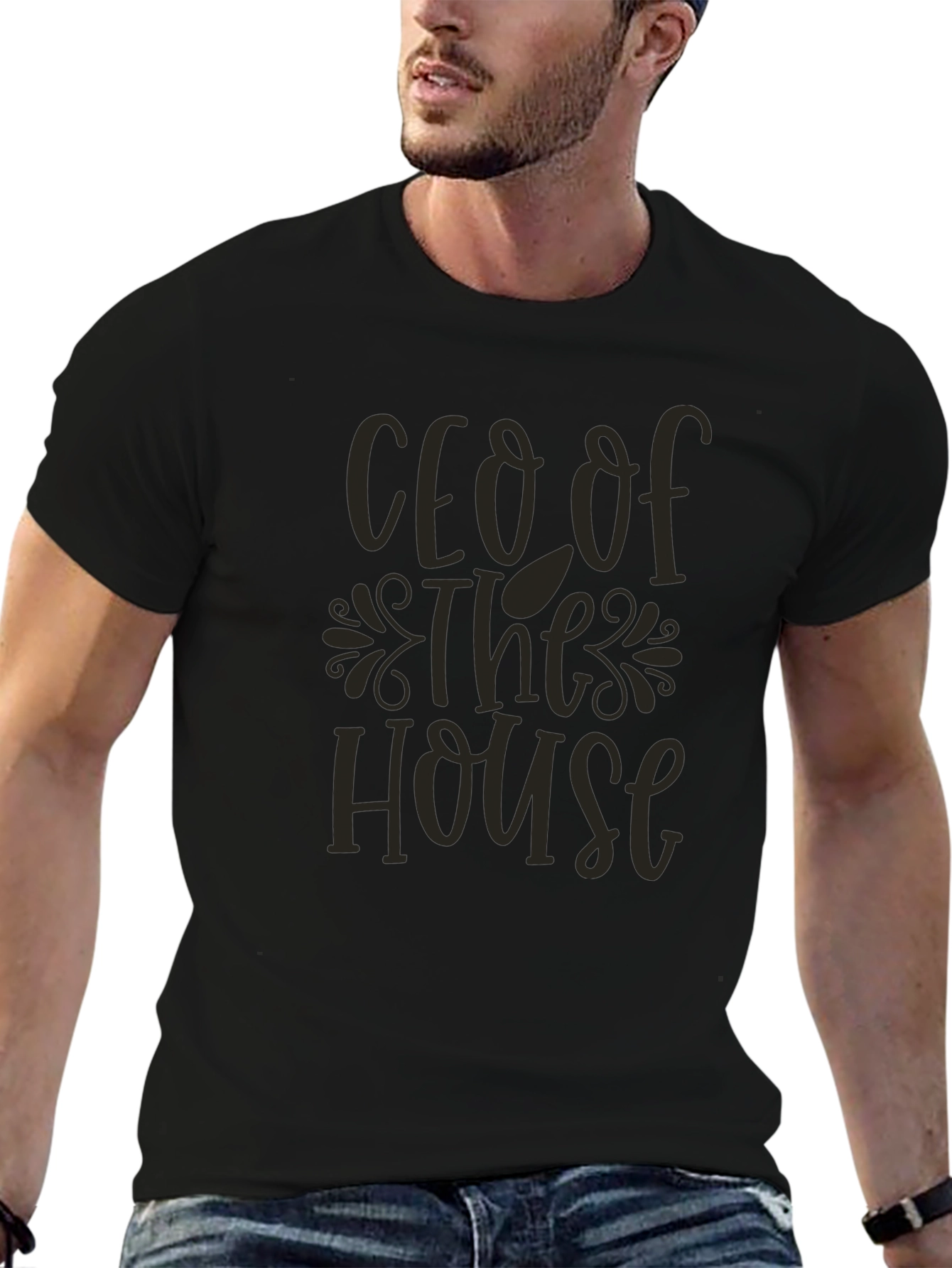 CEO of The House Graphic T-Shirt - Black
