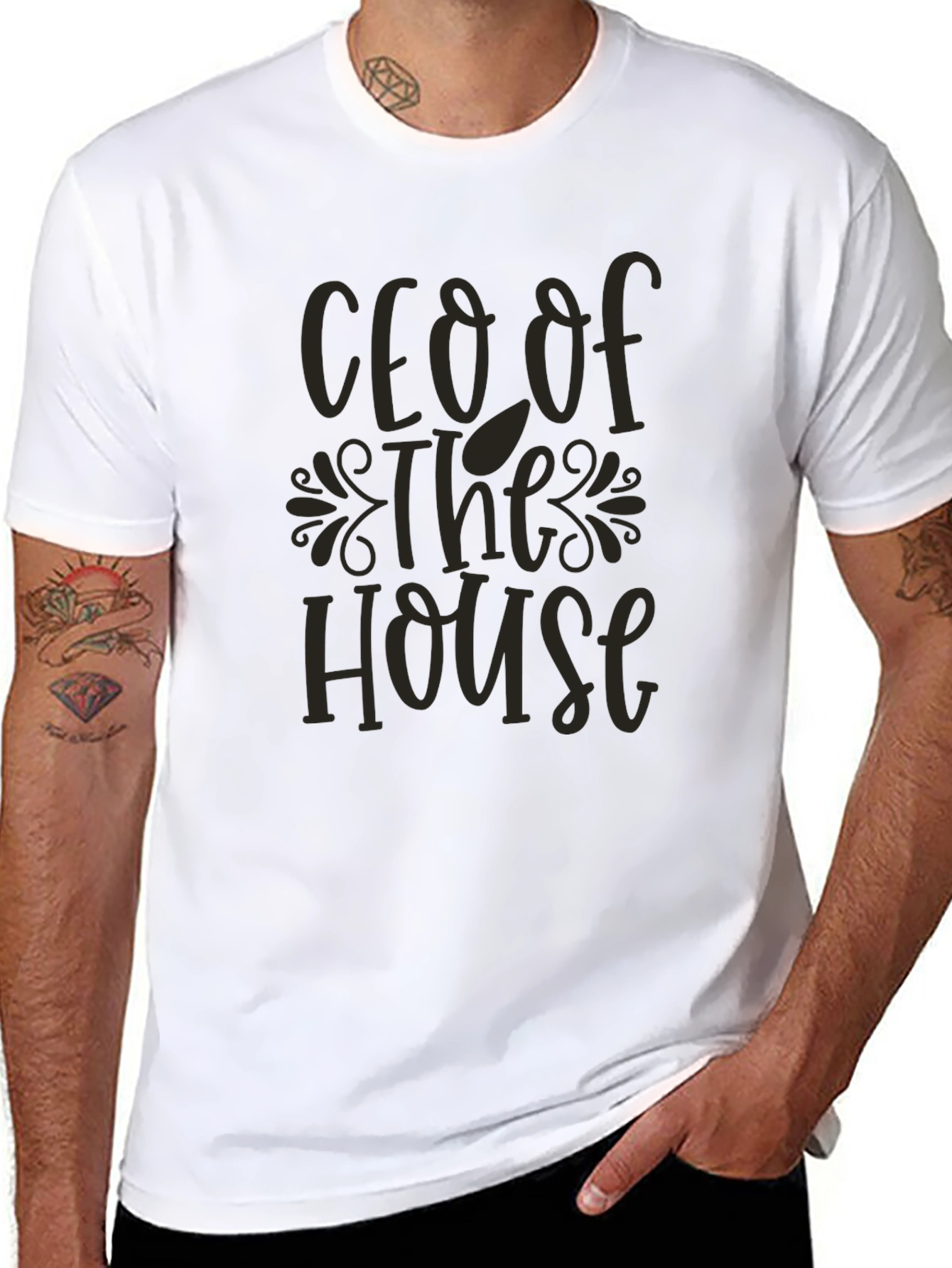 CEO of The House Graphic T-Shirt - Black