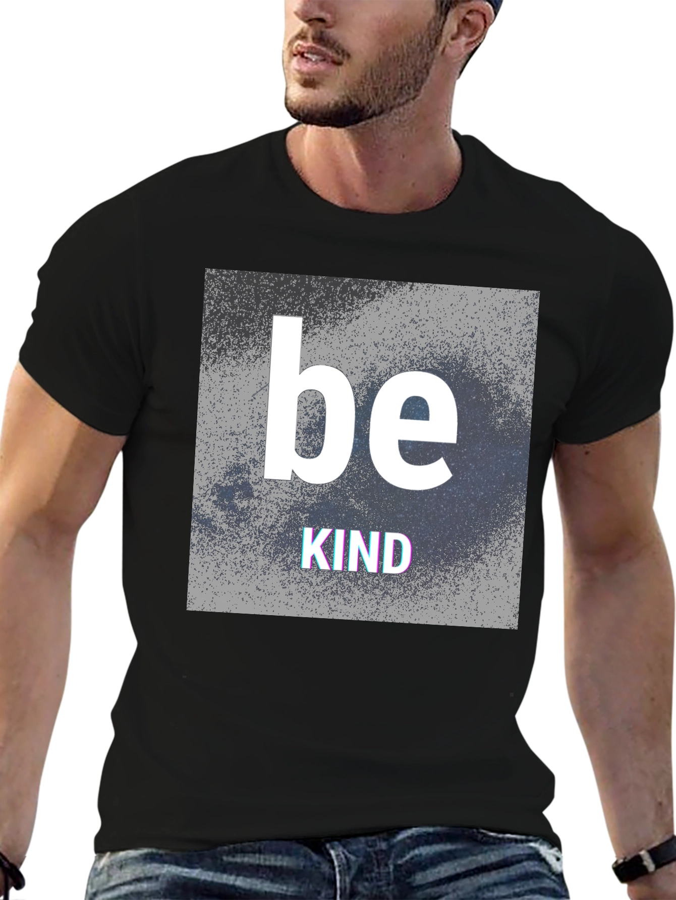 Be Kind Graphic T-Shirt - Black Crew Neck Tee