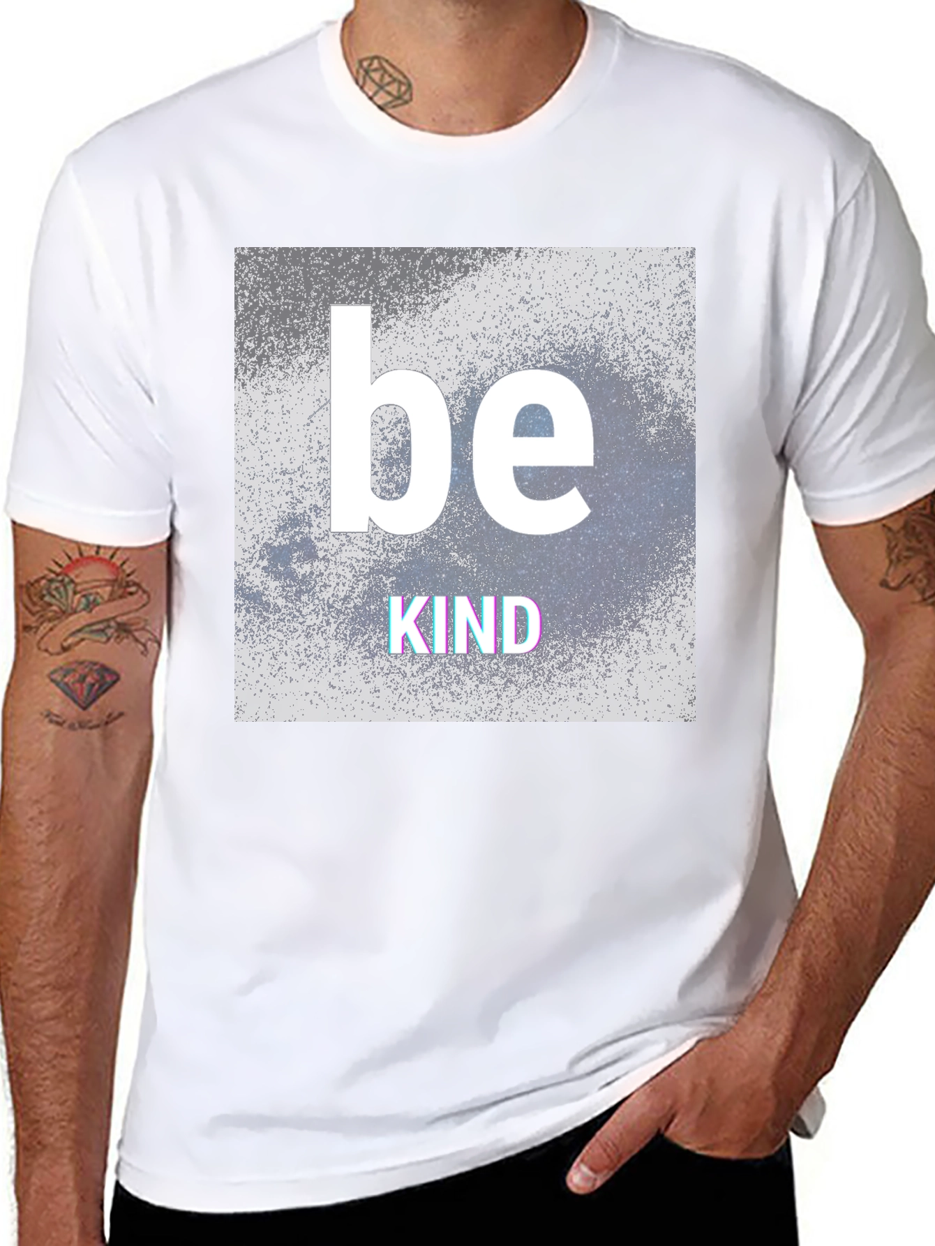 Be Kind Graphic T-Shirt - Black Crew Neck Tee