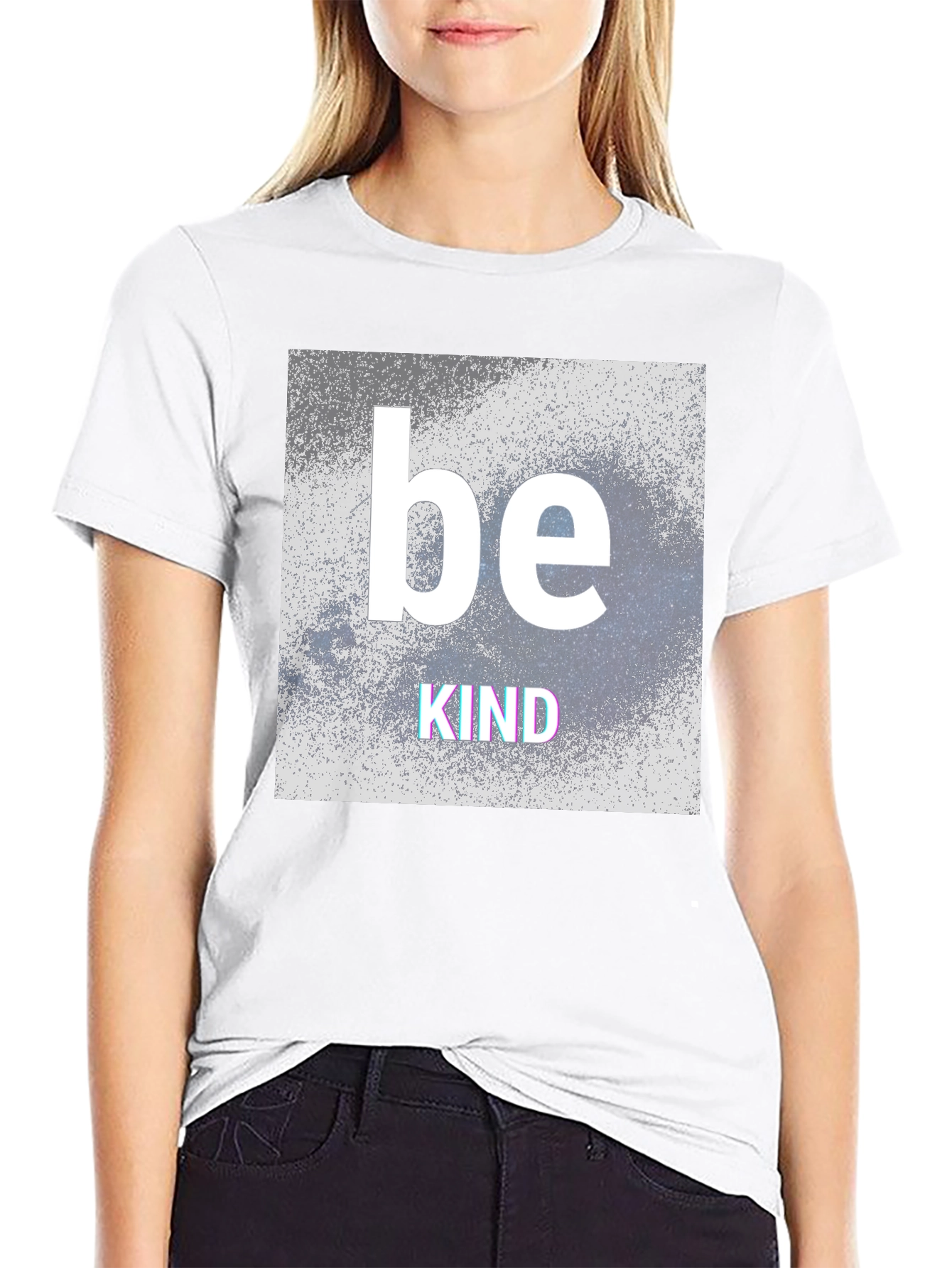 Be Kind Graphic T-Shirt - Black Crew Neck Tee