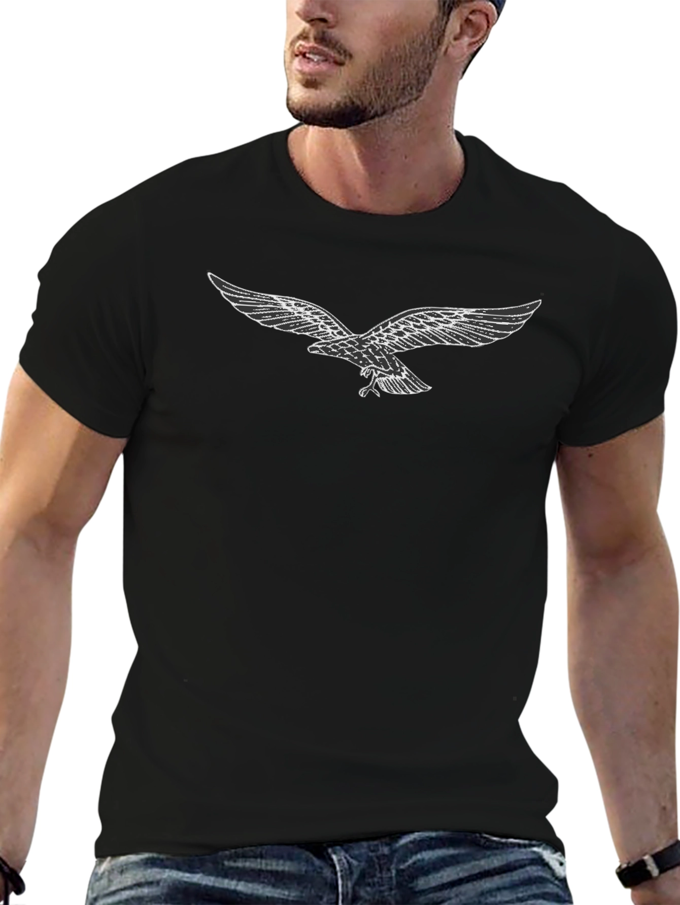 Black Eagle Graphic Tee - Mens