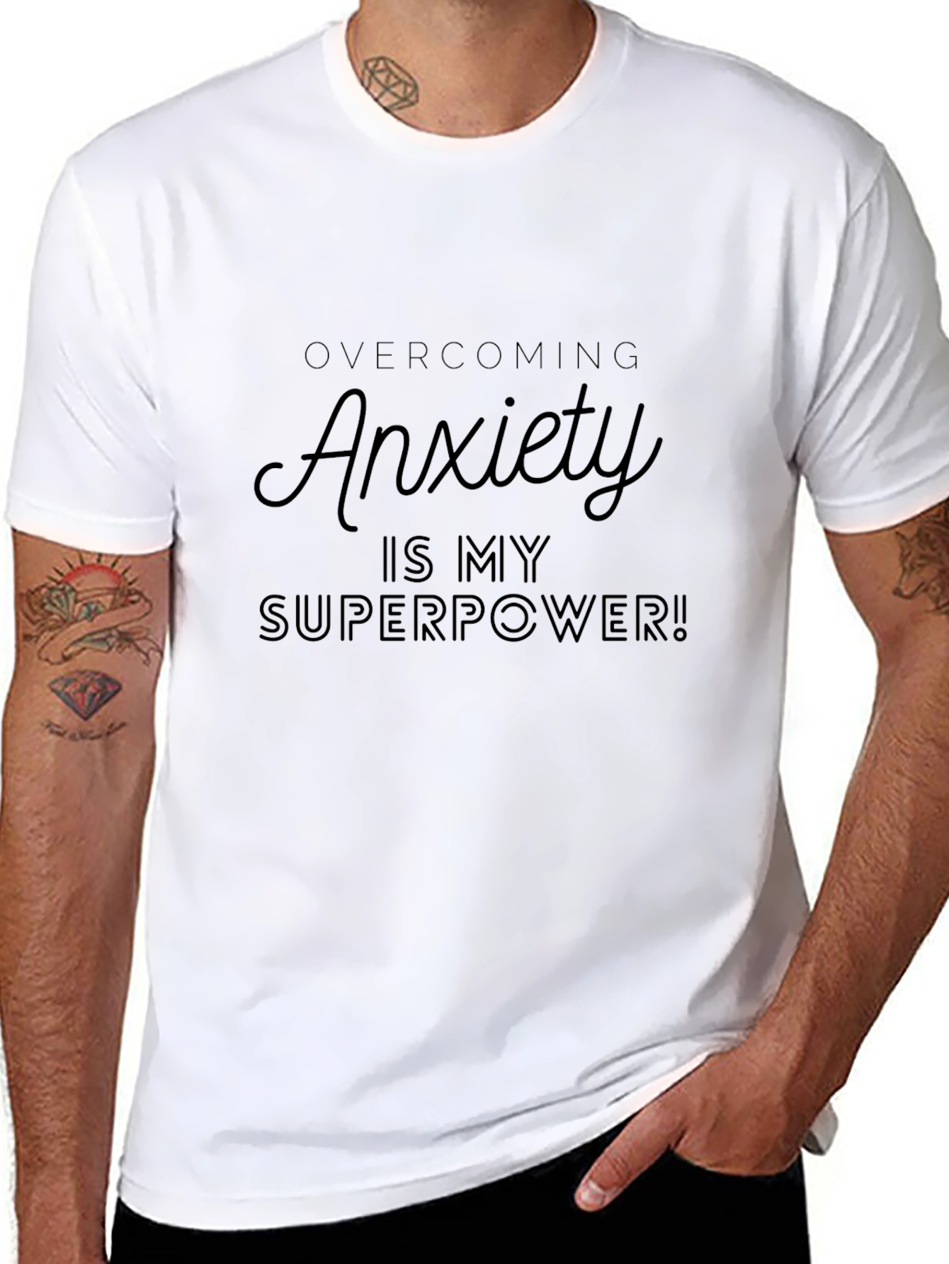 Anxiety Superpower T-Shirt - Black
