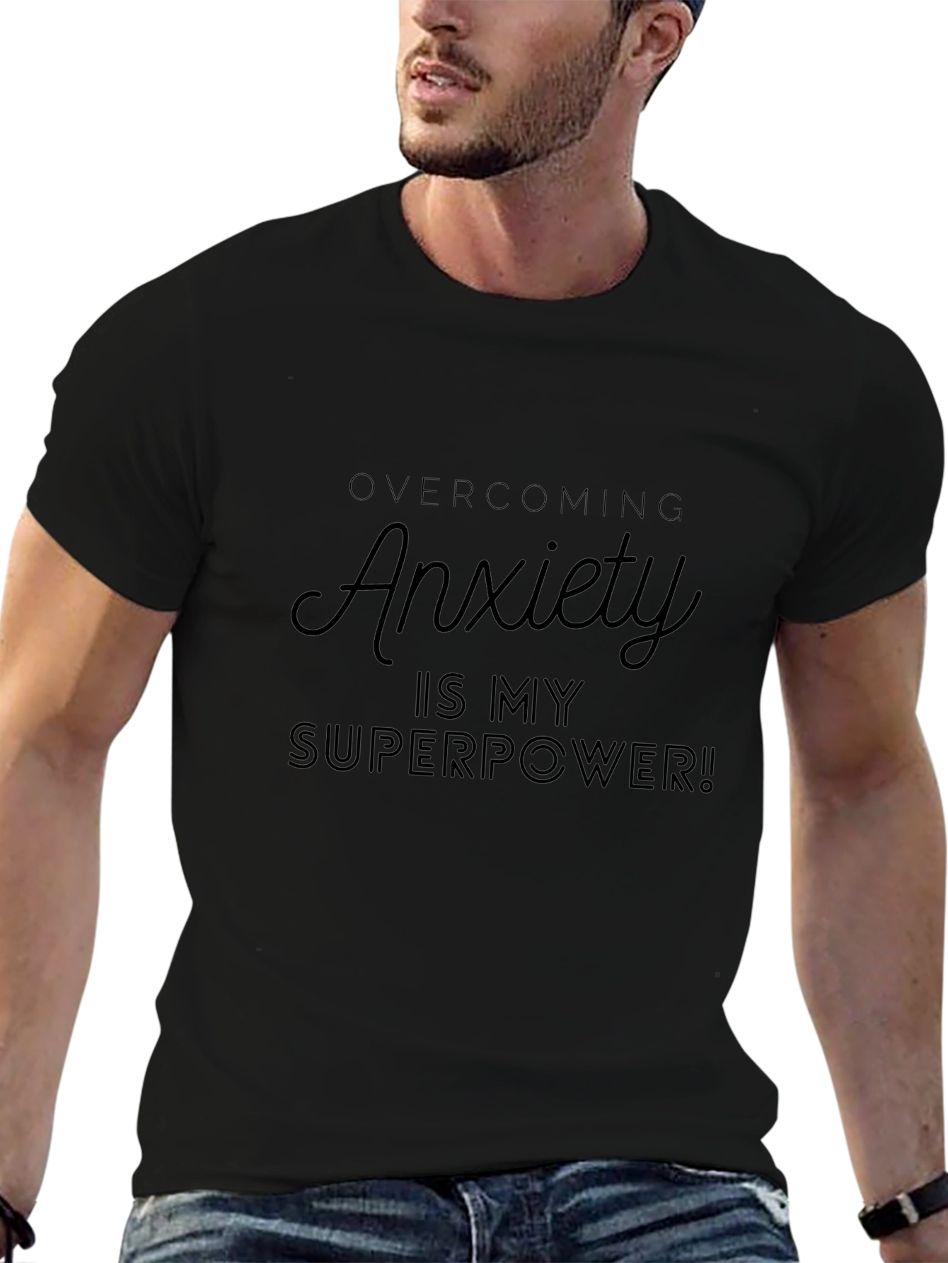 Anxiety Superpower T-Shirt - Black