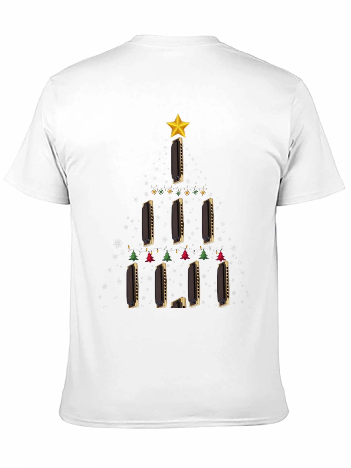 Harmonica Christmas Tree T-Shirt