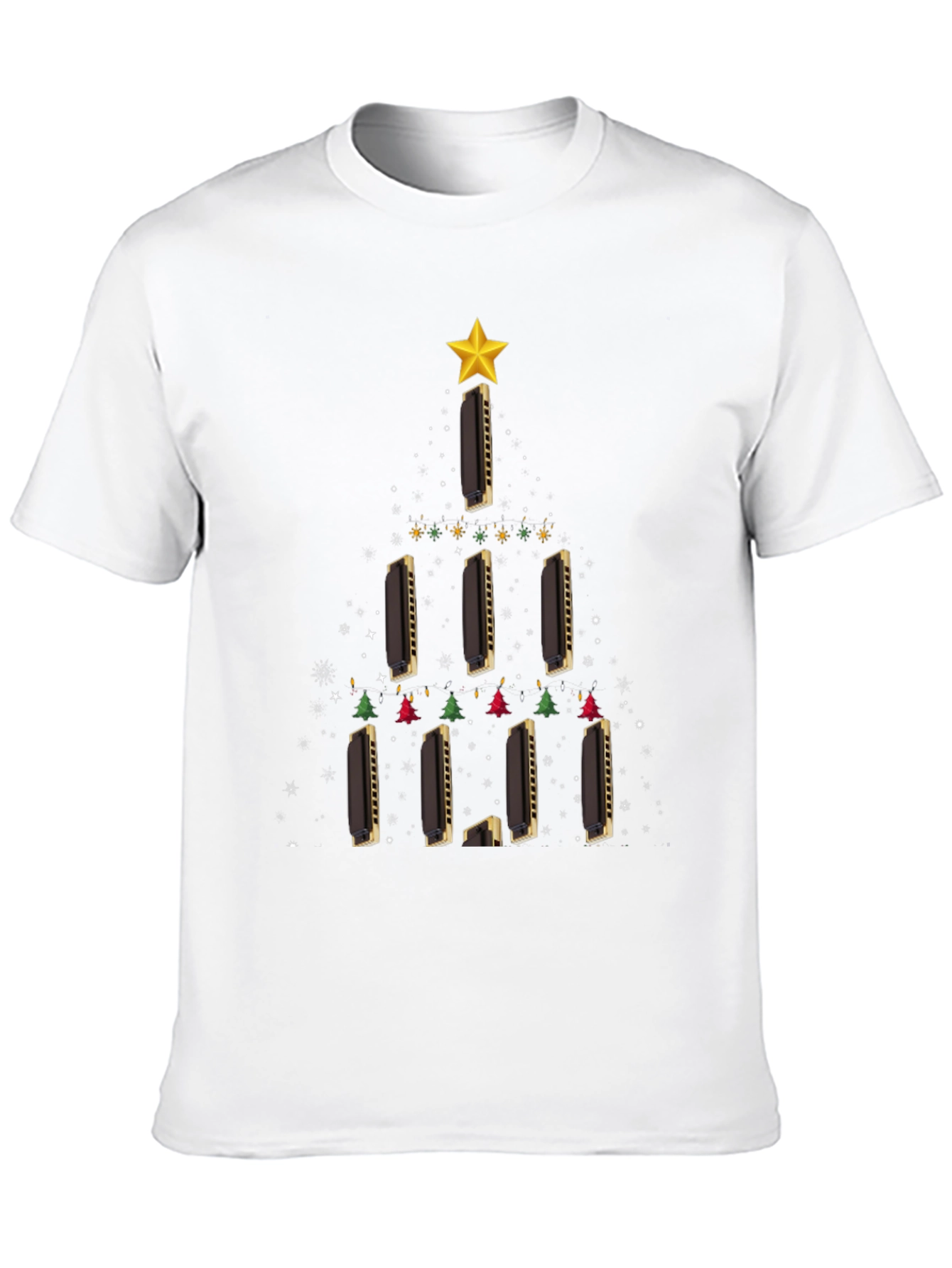 Harmonica Christmas Tree T-Shirt