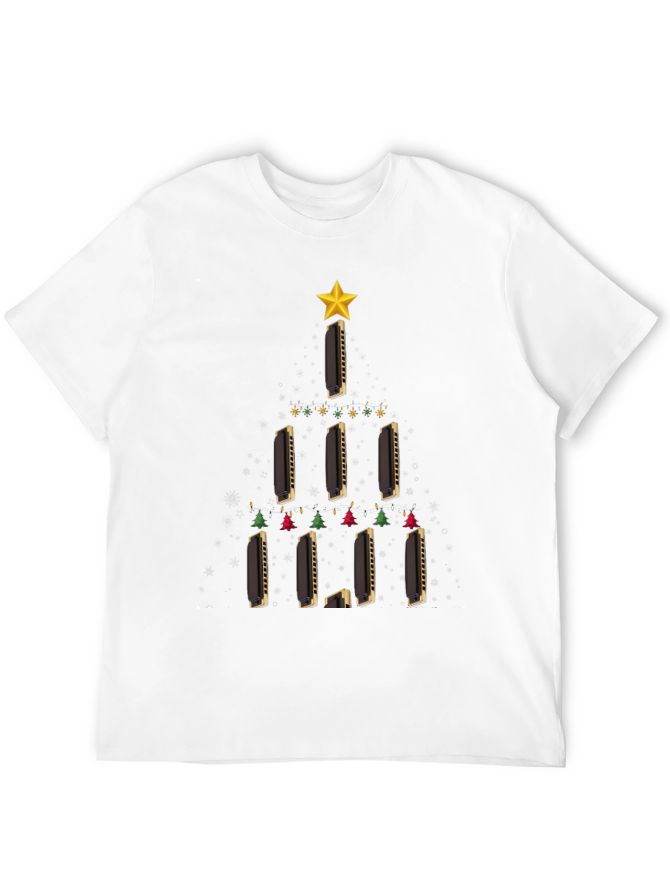 Harmonica Christmas Tree T-Shirt