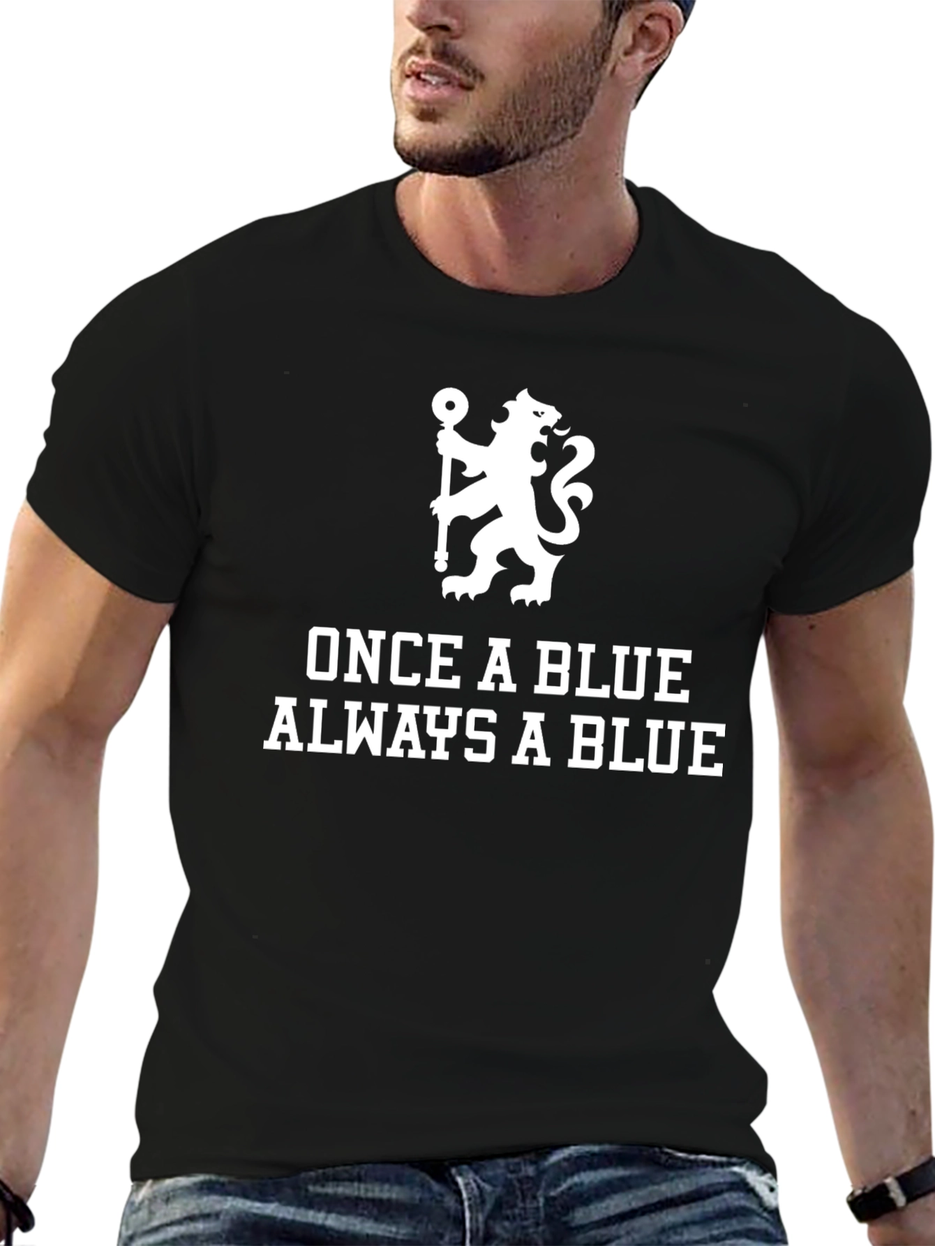 Chelsea FC Once a Blue Black T-Shirt