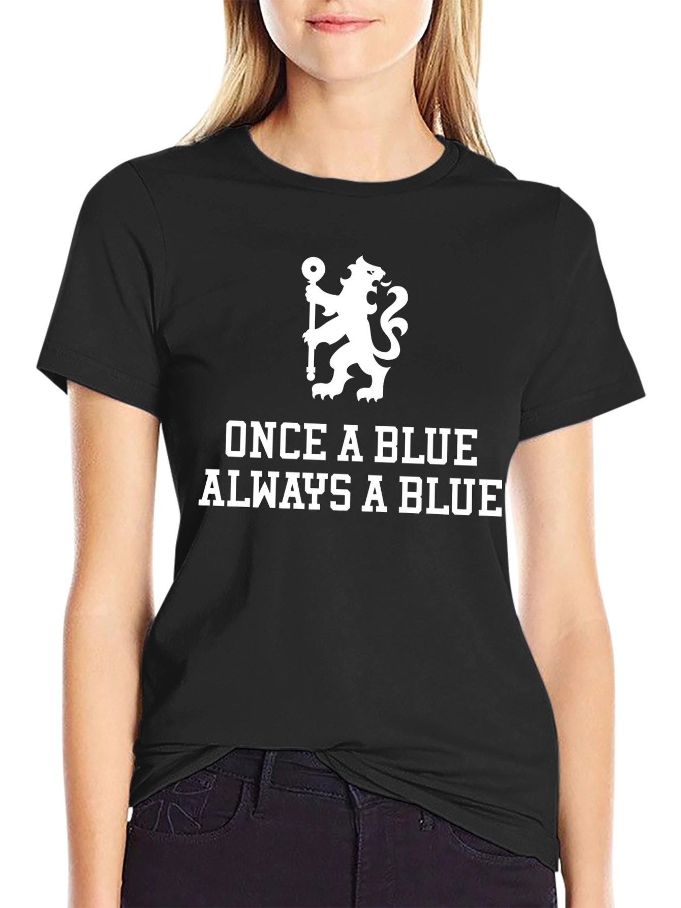 Chelsea FC Once a Blue Black T-Shirt