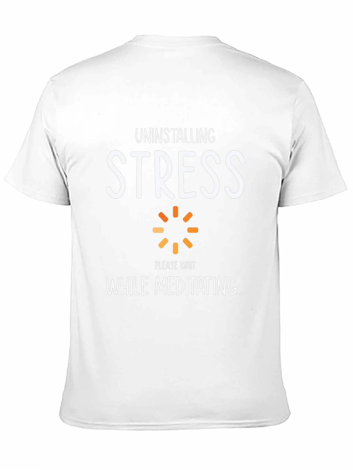 Uninstalling Stress Black T-Shirt