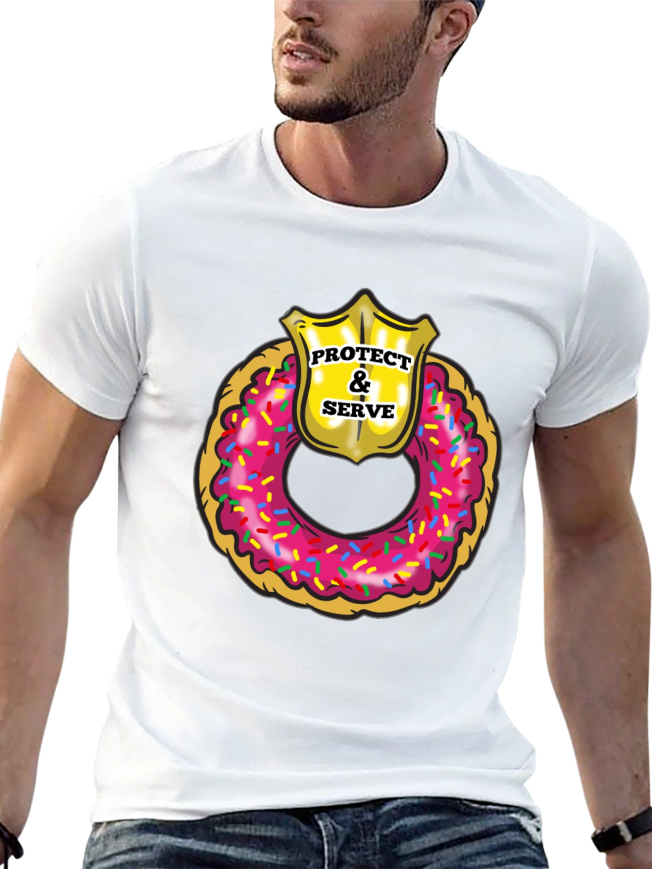 Protect & Serve Donut T-Shirt