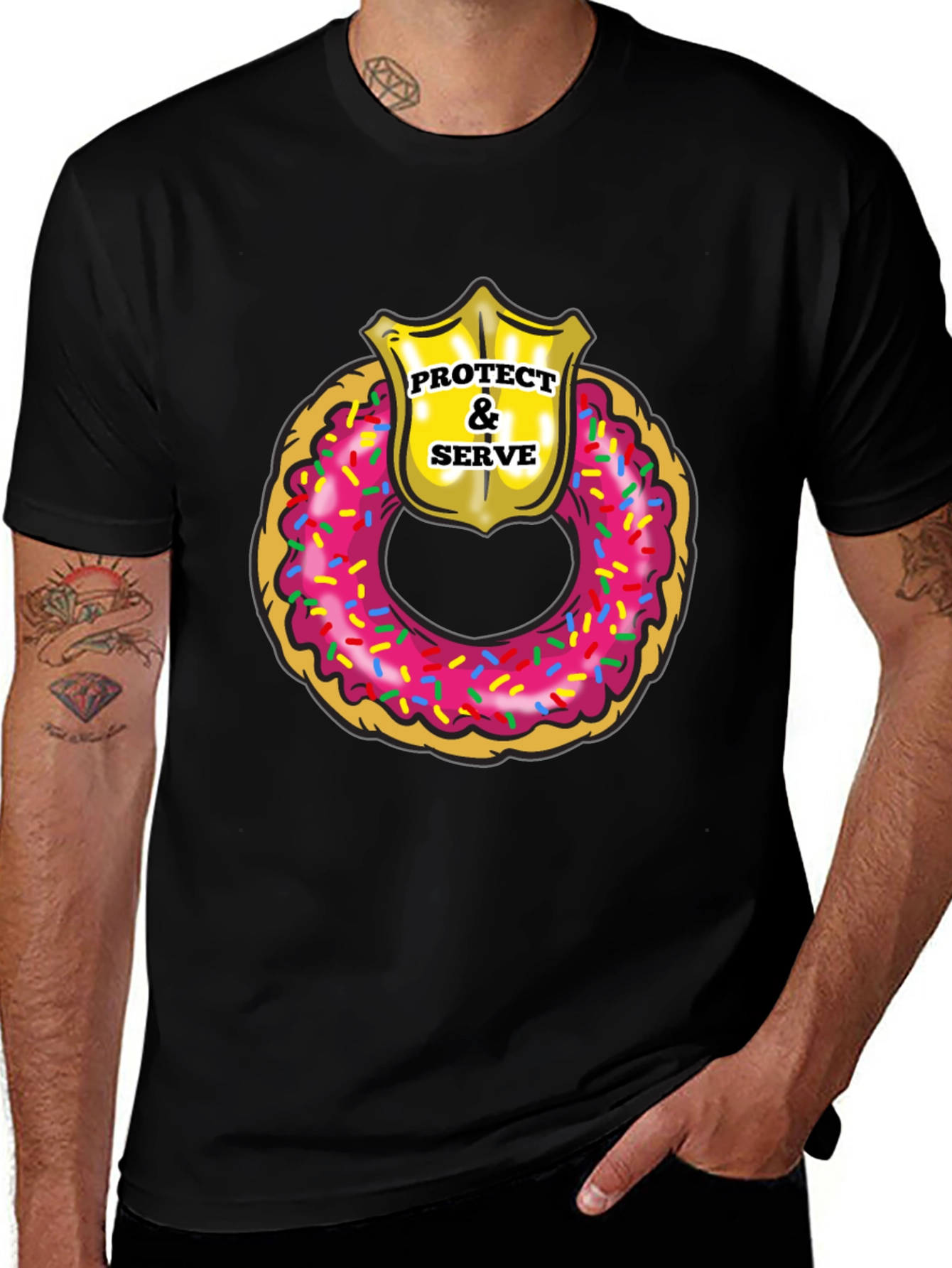 Protect & Serve Donut T-Shirt