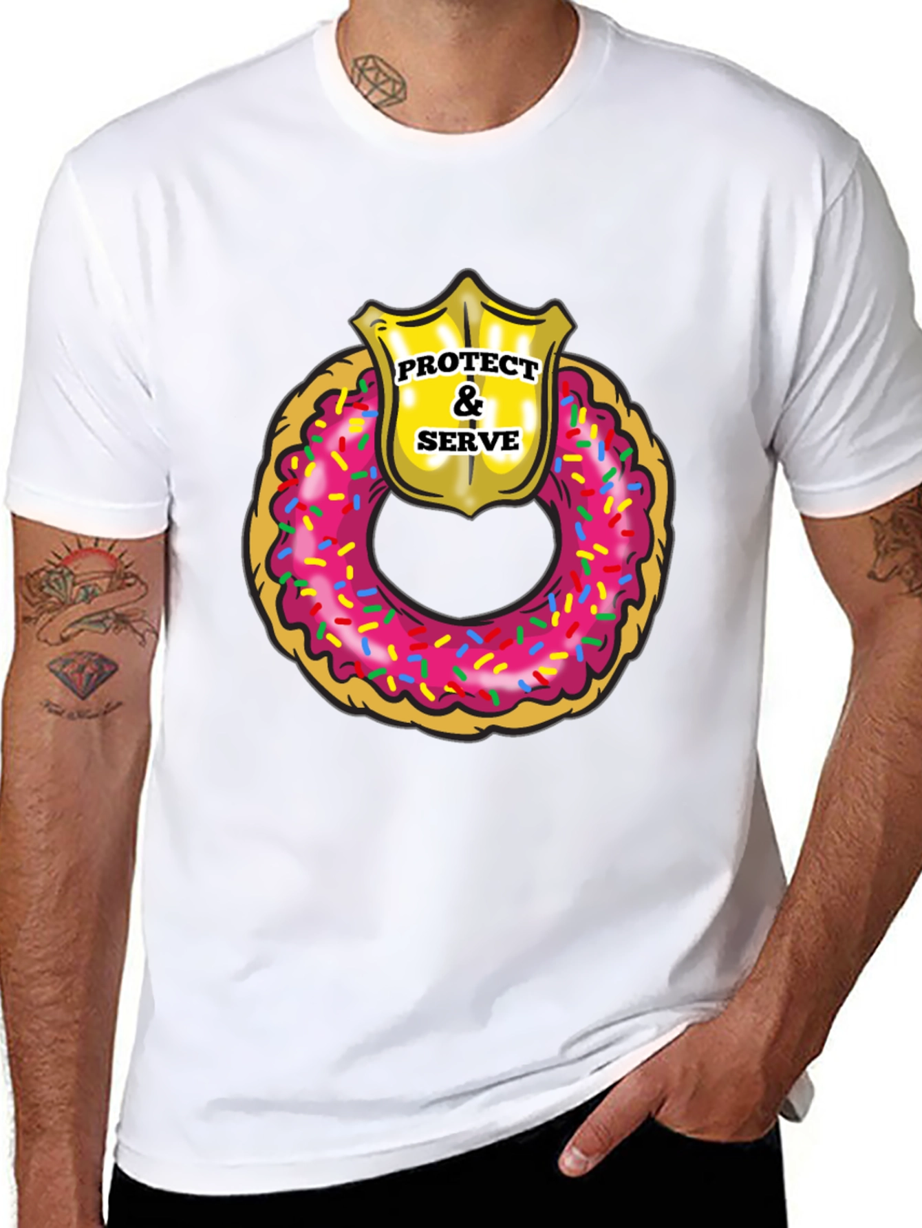 Protect & Serve Donut T-Shirt