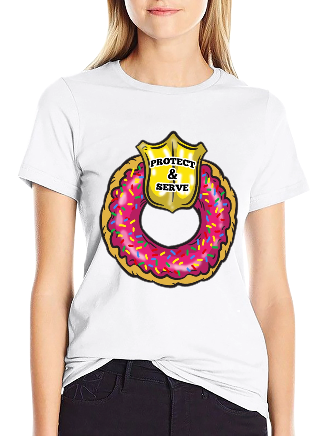 Protect & Serve Donut T-Shirt