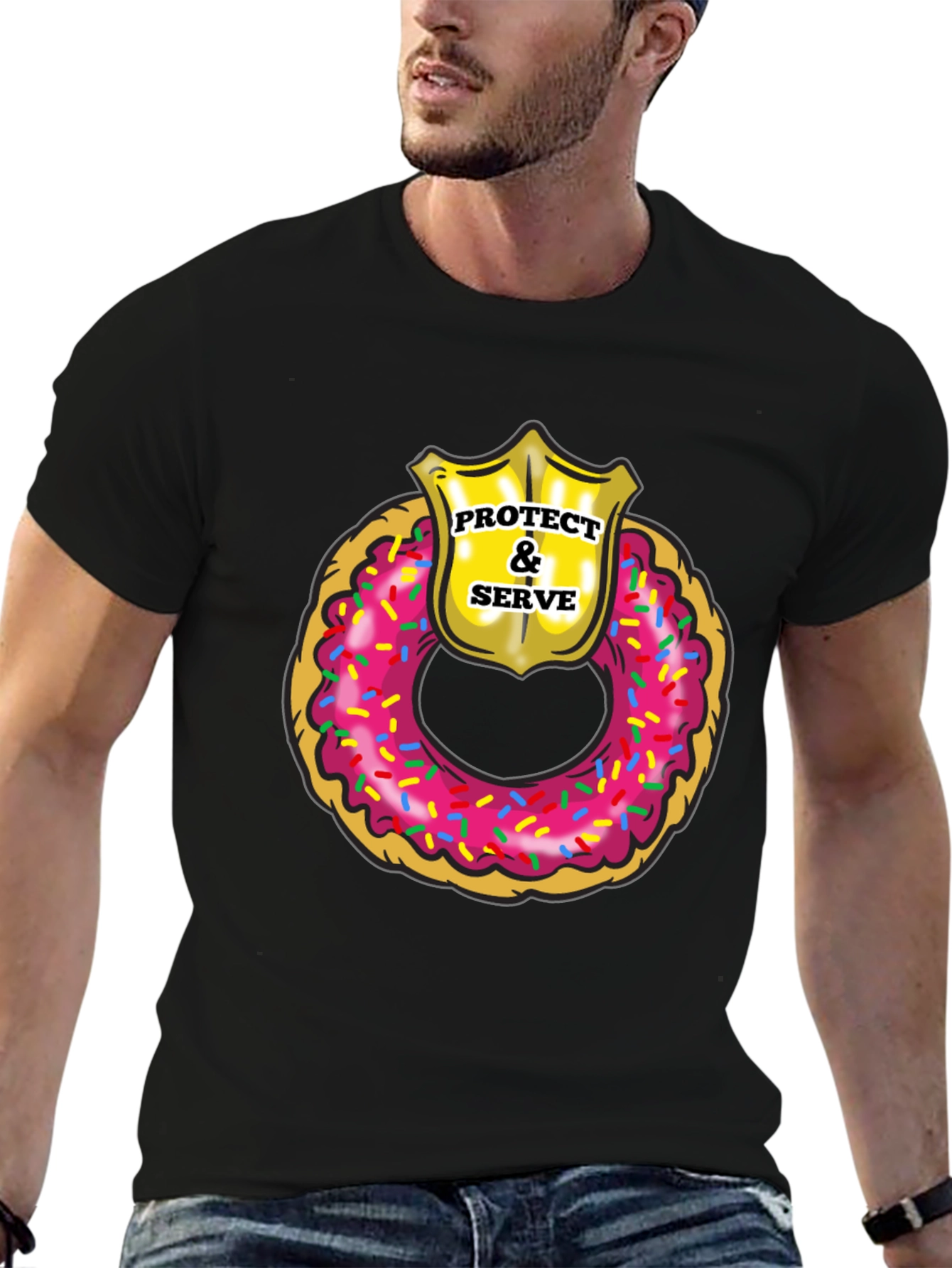 Protect & Serve Donut T-Shirt